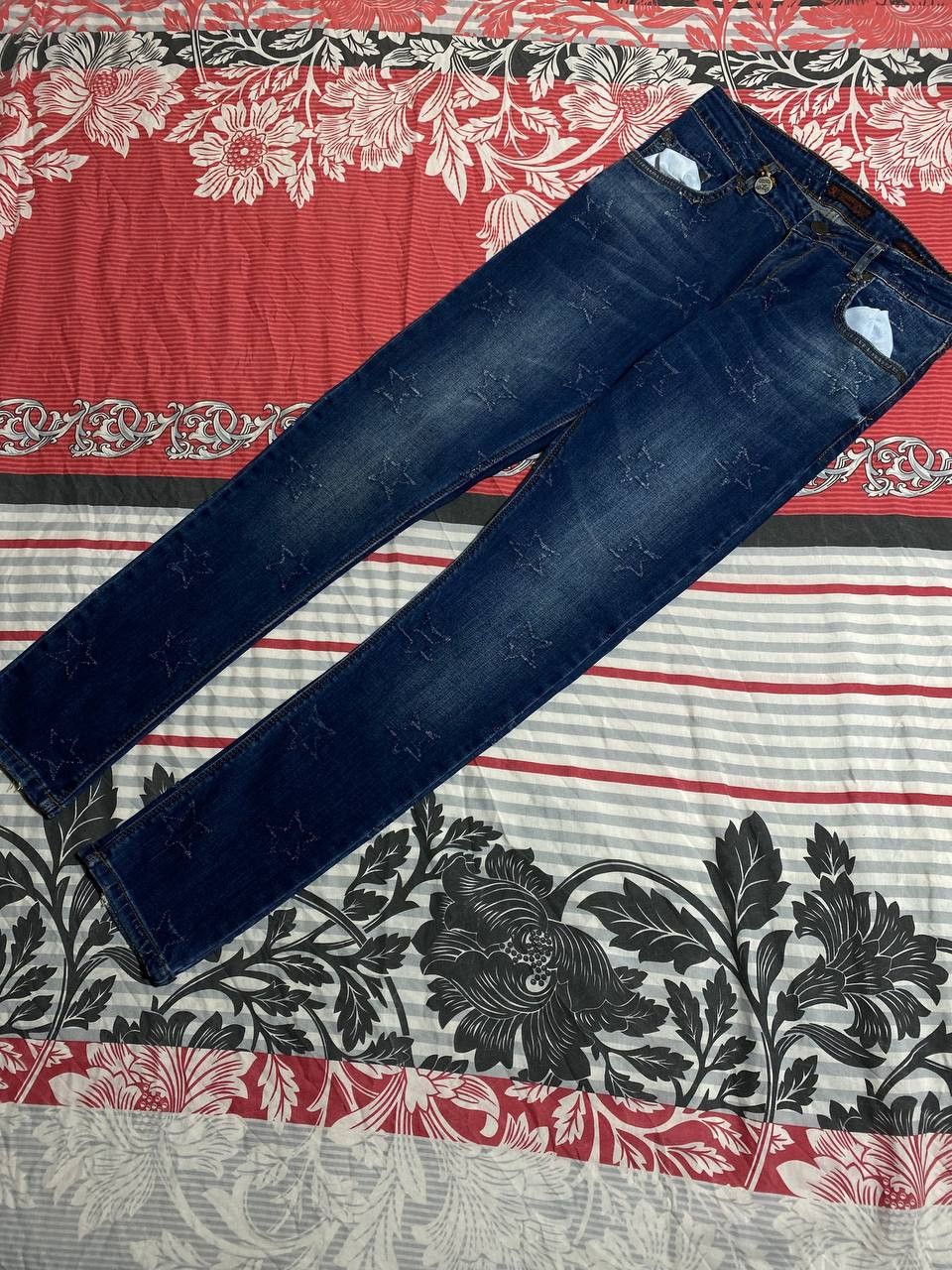 Japanese Brand Crazy Crash Dirty Baggy Faded Jean Japan Avant Garde Style Size US 30 / EU 46 - 6 Thumbnail