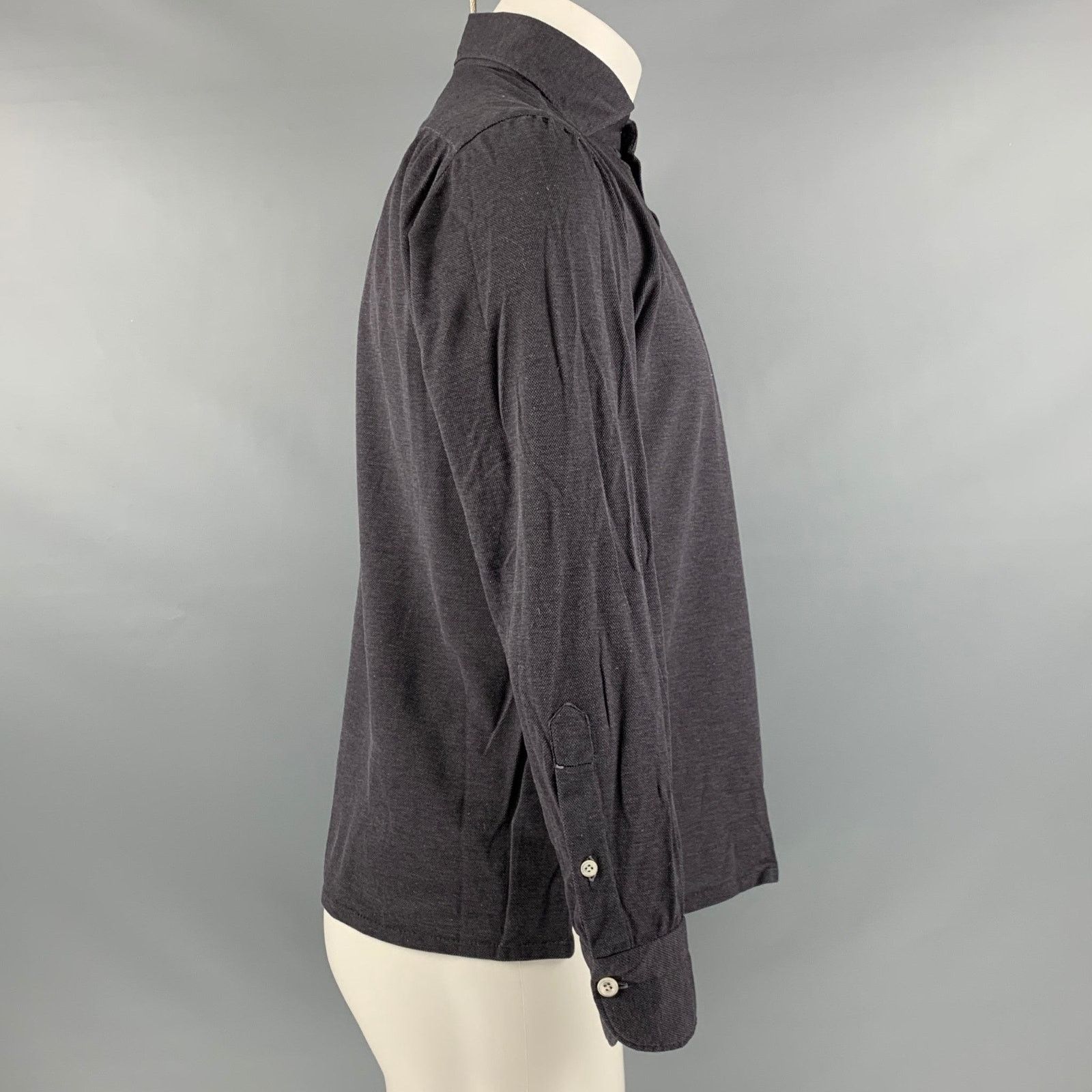 Other FIORENZO Size S Grey Solid Cotton Long Sleeve Polo Size US S / EU 44-46 / 1 - 3 Thumbnail