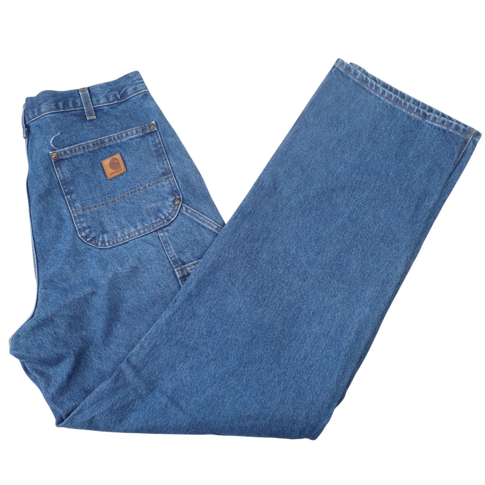 Carhartt Carhartt B73-DST Denim Double Knee Baggy Carpenter Pants Size US 34 / EU 50 - 9 Thumbnail