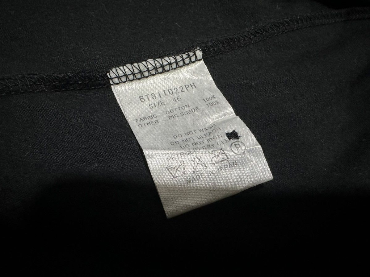 KMRii 🔥Y2K Archived Bark Tannage Pig Suede Hybrid Henley Shirt Size US M / EU 48-50 / 2 - 7 Thumbnail