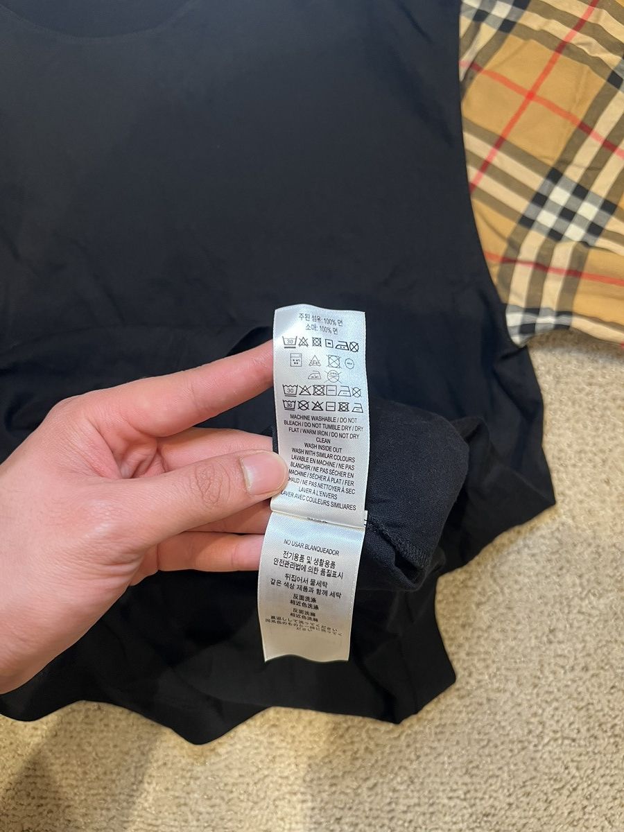 Burberry Burberry Check Pattern T-shirt Black Size US XS / EU 42 / 0 - 5 Thumbnail