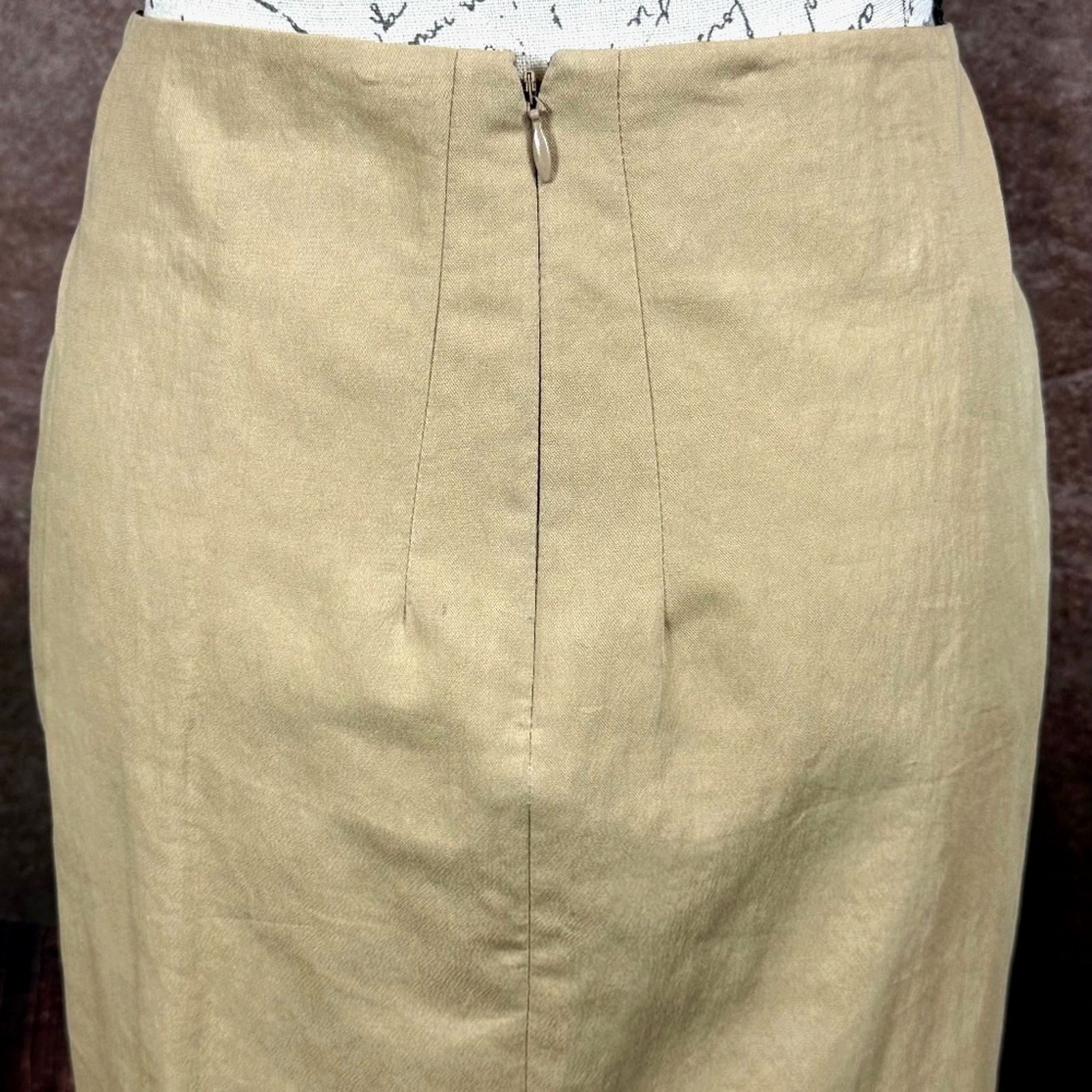 Cedric Charlier Cedric Charlier Knee Length Pencil Skirt Tan Size 8 Size M / US 6-8 / IT 42-44 - 10 Thumbnail