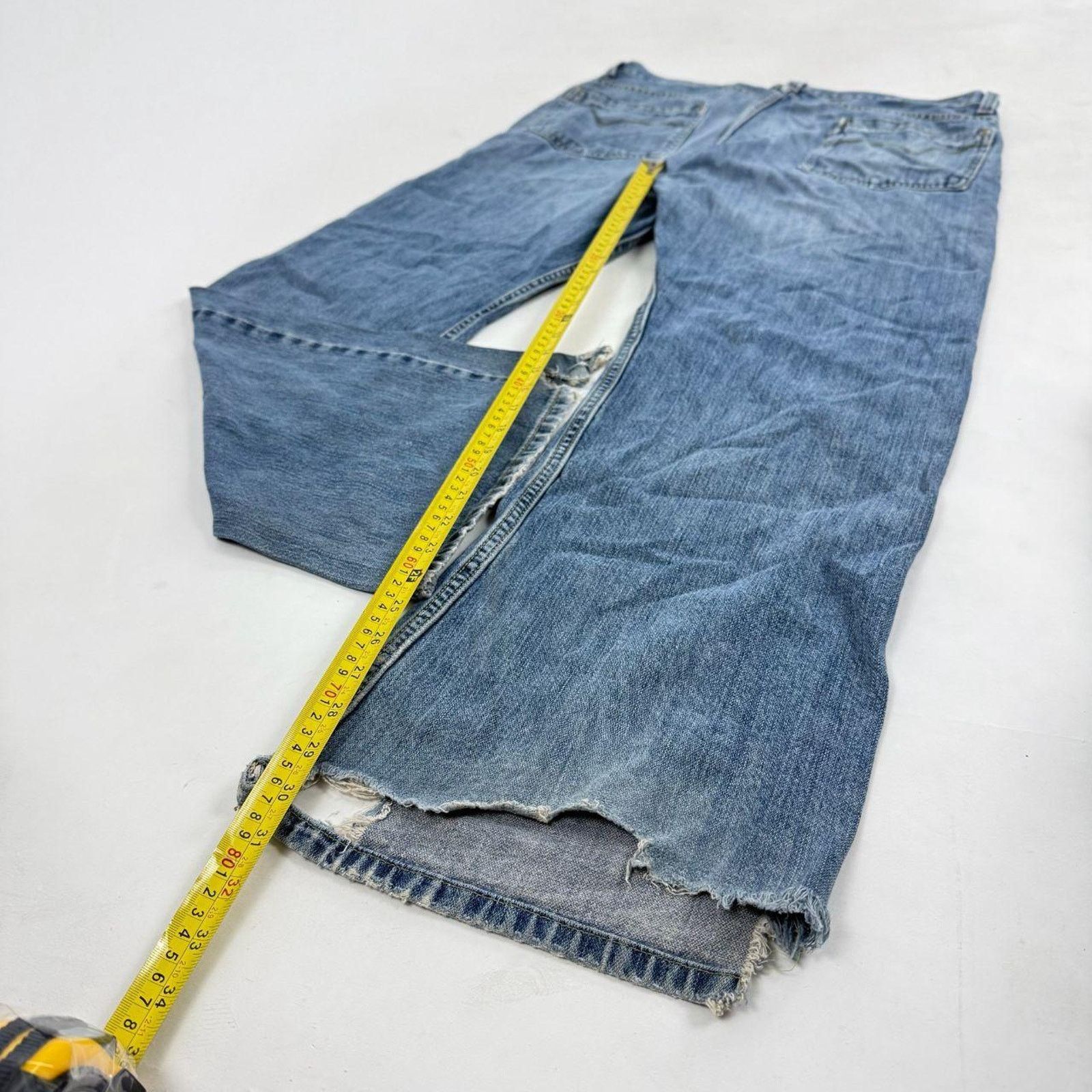 Japanese Brand × Levi's × Vintage Vintage y2k archive silver tab baggy wide leg stonewash jean Size US 36 / EU 52 - 2 Thumbnail
