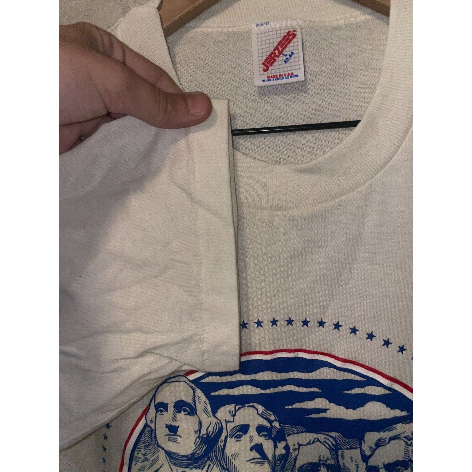 Jerzees × Vintage 1991 Vintage Mount Rushmore Golden Anniversary Graphic Shirt Size US L / EU 52-54 / 3 - 9 Thumbnail
