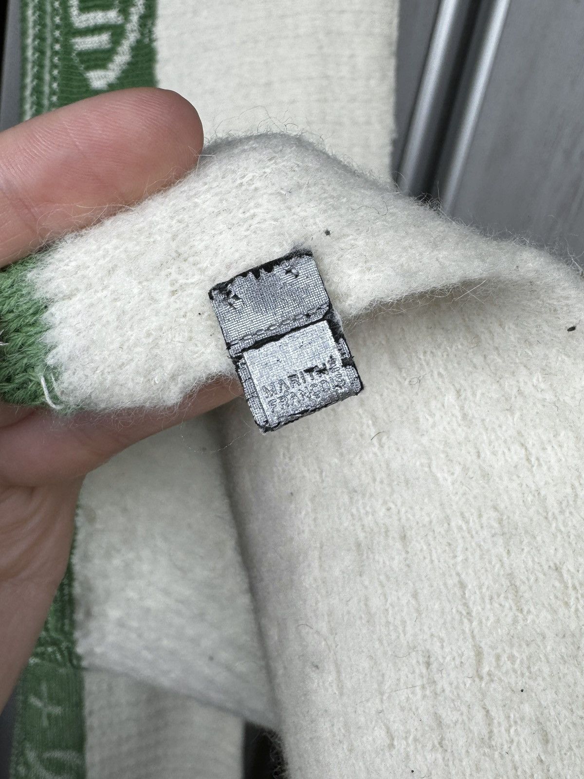 Marithe + Francois Girbaud Marithe + Francois Girbaud big logo wool angora big scarf Size ONE SIZE - 9 Thumbnail