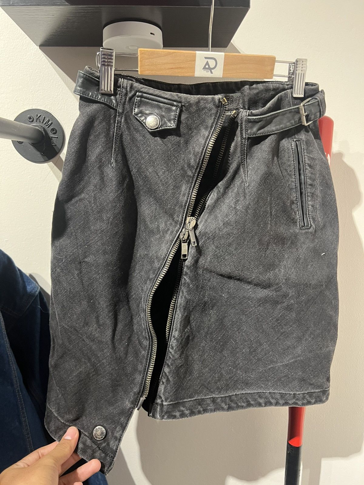Diesel Diesel asymmetric skirt y2k leather lace double zip Size 25" / US 0 / IT 36 - 4 Thumbnail