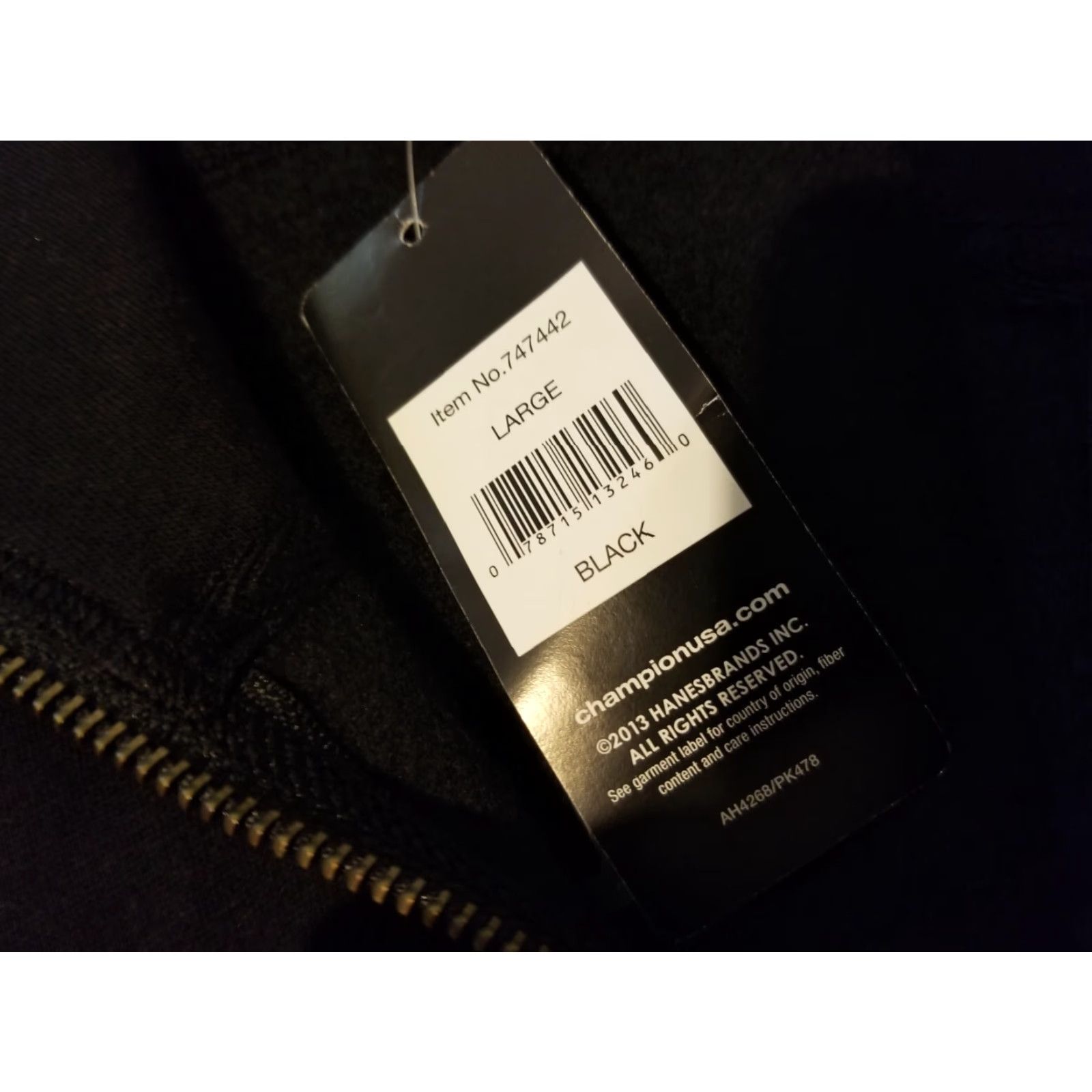 Champion Champion Jacket Hooded Mens Large Black Athletic Gym Workout Regular Size L Size US L / EU 52-54 / 3 - 5 Thumbnail