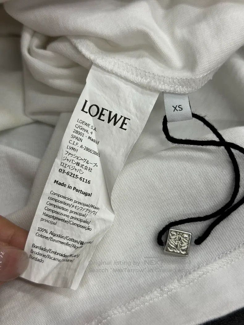 Loewe Loewe White candle letter logo short-sleeve T-shirt Size XS / US 0-2 / IT 36-38 - 6 Thumbnail