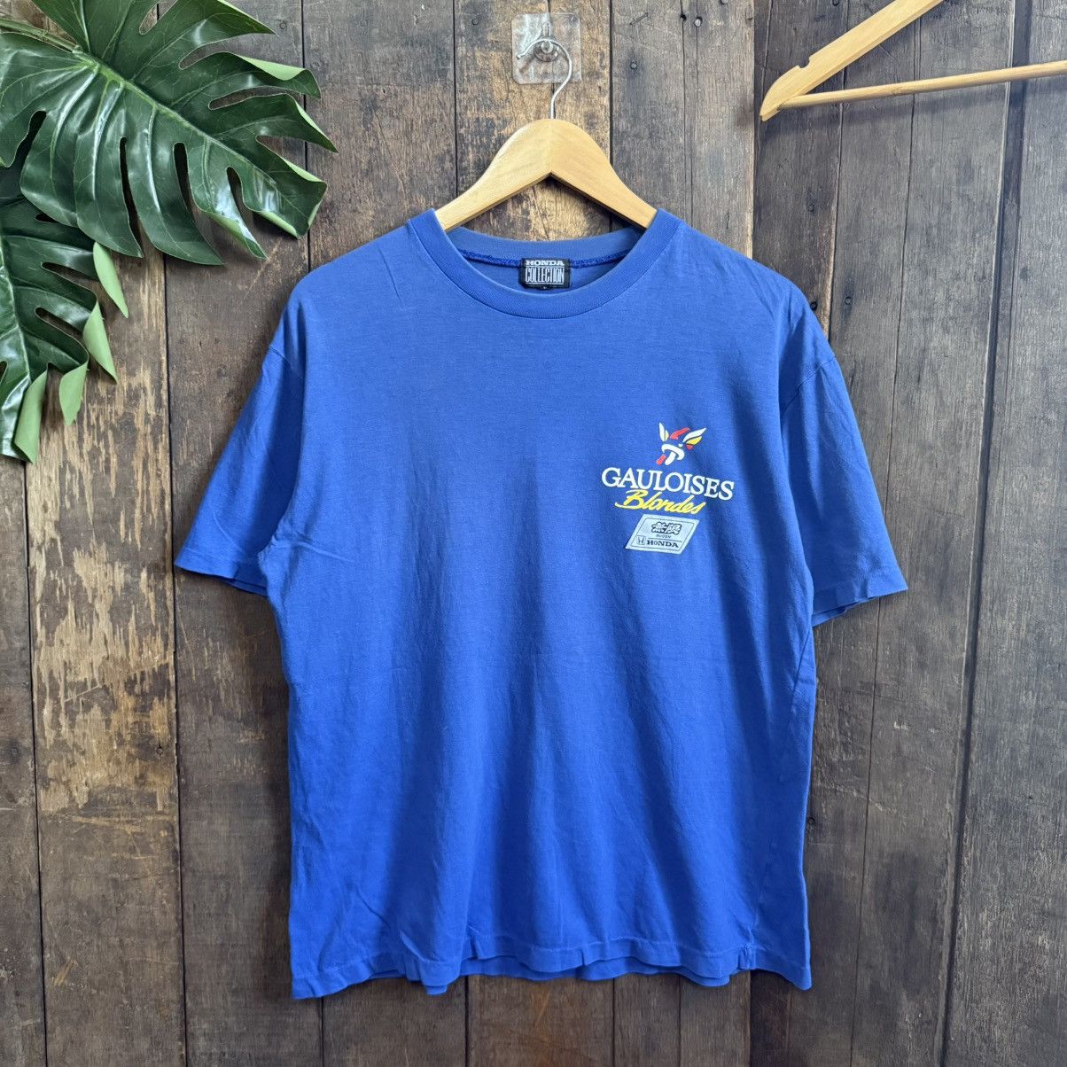 Honda Vintage Honda Gauloises Blondes Tshirt Size US M / EU 48-50 / 2 - 2 Thumbnail