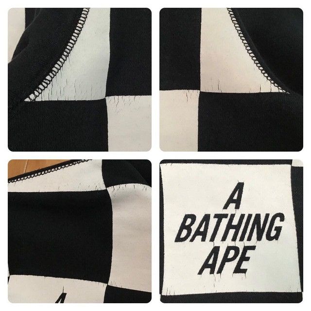 Bape BAPE LOGO flag check full zip hoodie a bathing ape Size US S / EU 44-46 / 1 - 8 Thumbnail