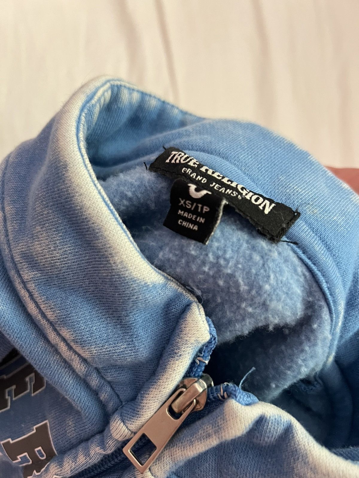True Religion Blue True Religion Zip Up Jacket Size XS / US 0-2 / IT 36-38 - 3 Thumbnail