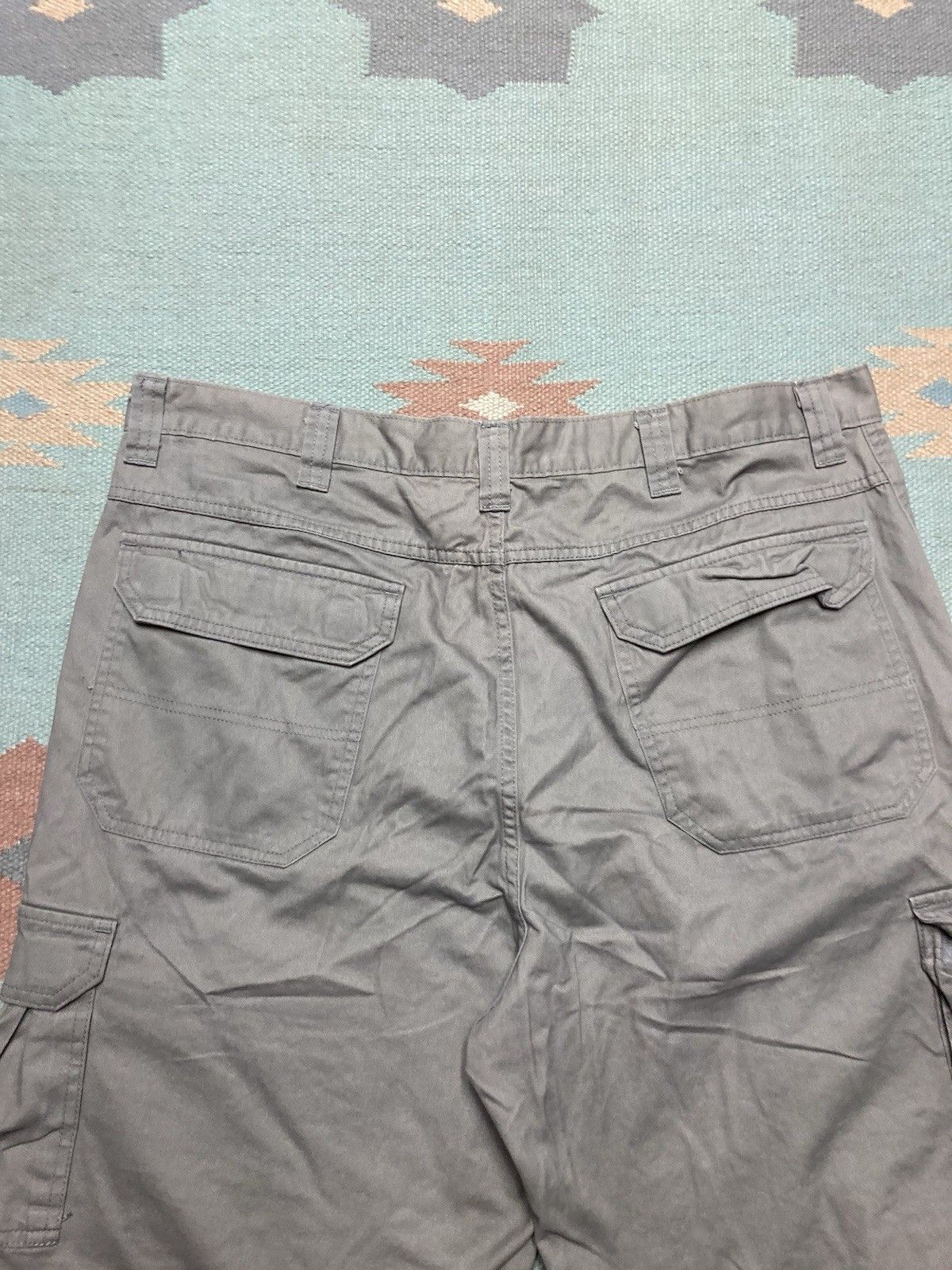 Vintage Wrangler cargo shorts utility pockets baggy wide skater 38 Size US 38 / EU 54 - 8 Thumbnail
