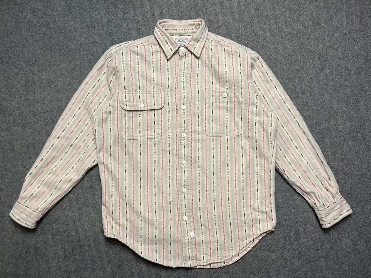 Polo Ralph Lauren × Vintage Vintage polo Ralph Lauren printed shirt Size US M / EU 48-50 / 2 - 2 Thumbnail