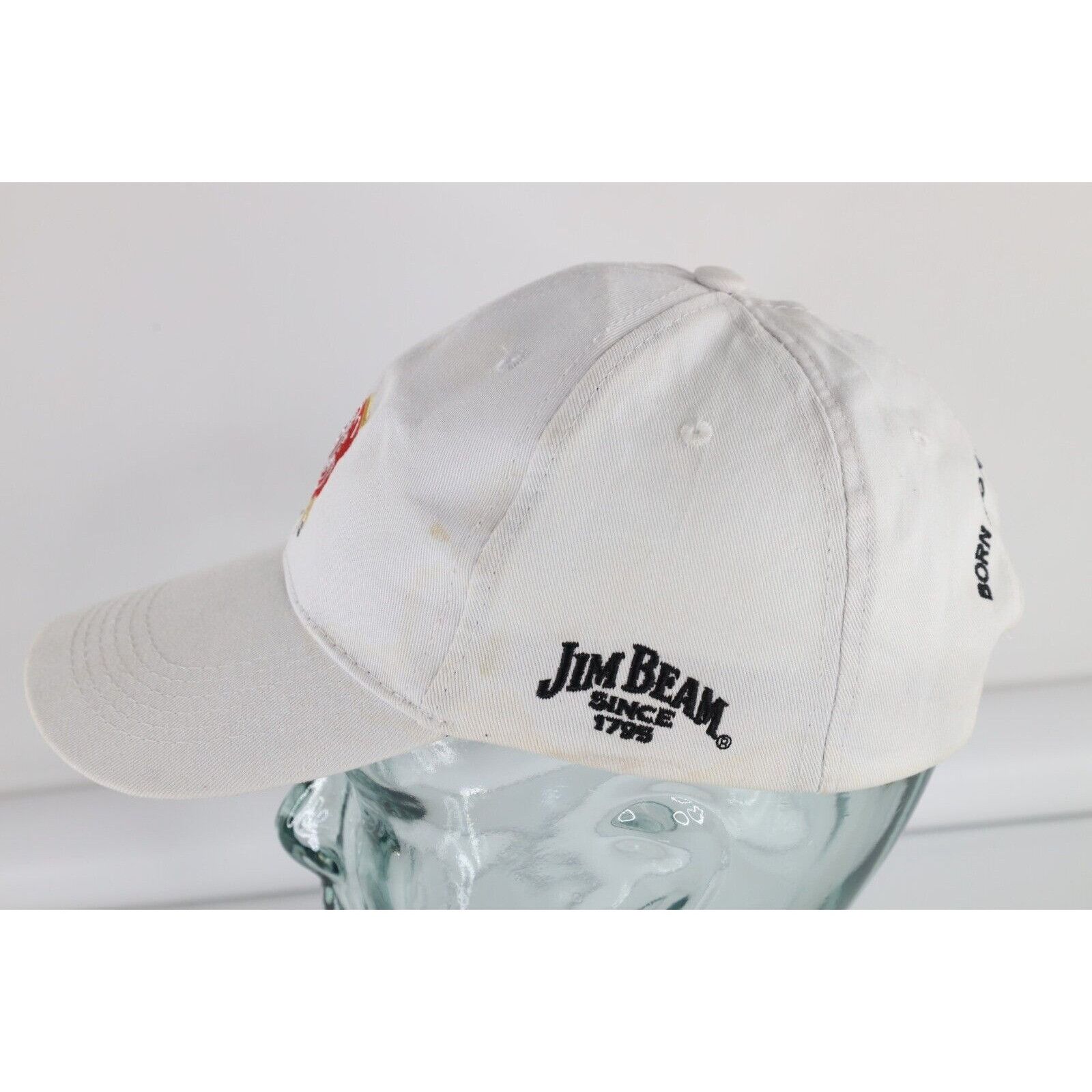 Vintage Vintage Distressed Jim Beam Whiskey Bourbon Strapback Hat Size ONE SIZE - 6 Thumbnail