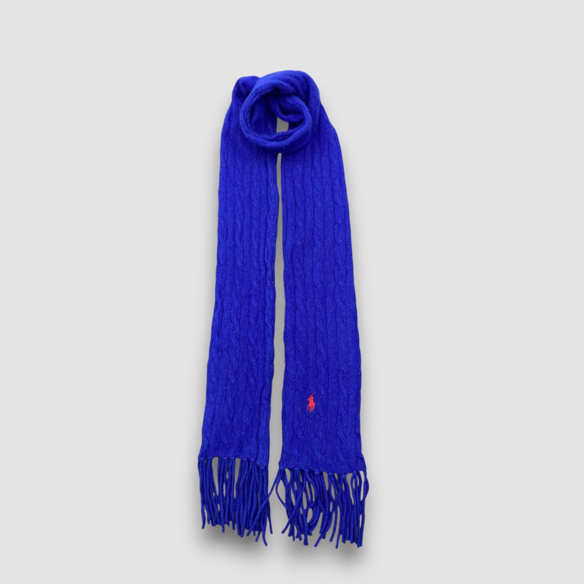 Polo Ralph Lauren Vintage Polo Ralph Lauren Scarf Aran Isle Ribbed Knit Scarve Size ONE SIZE - 2 Thumbnail