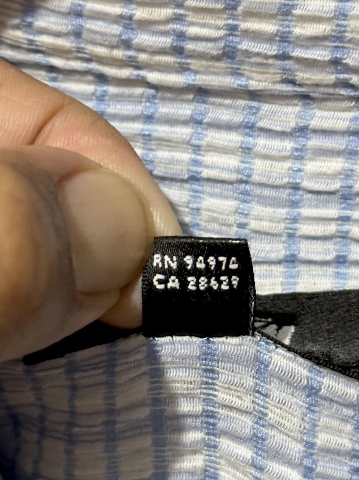 Stussy Stussy Boxy Flat Crinkled Hem Shirt Blue Check Size US L / EU 52-54 / 3 - 5 Thumbnail