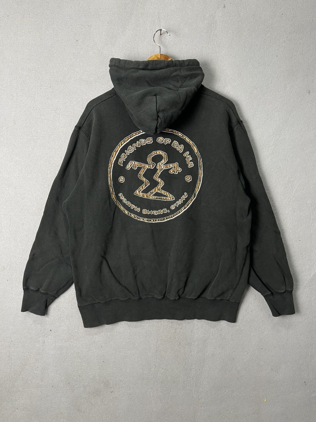 Vintage D.A.HUI Back Graphic Pullover Hoodie Size Large