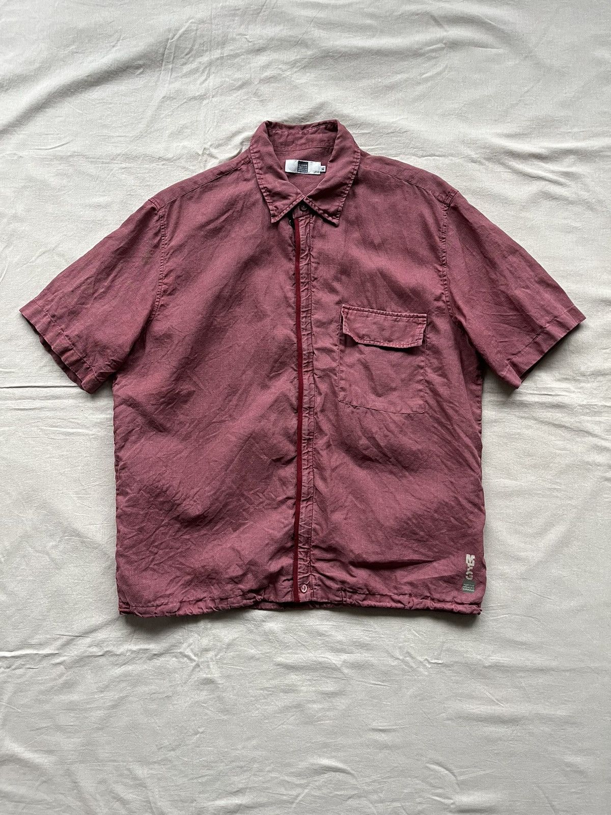 Marithe + Francois Girbaud Marithé + François Girbaud Linen Zip Shirt Size US L / EU 52-54 / 3 - 1 Thumbnail