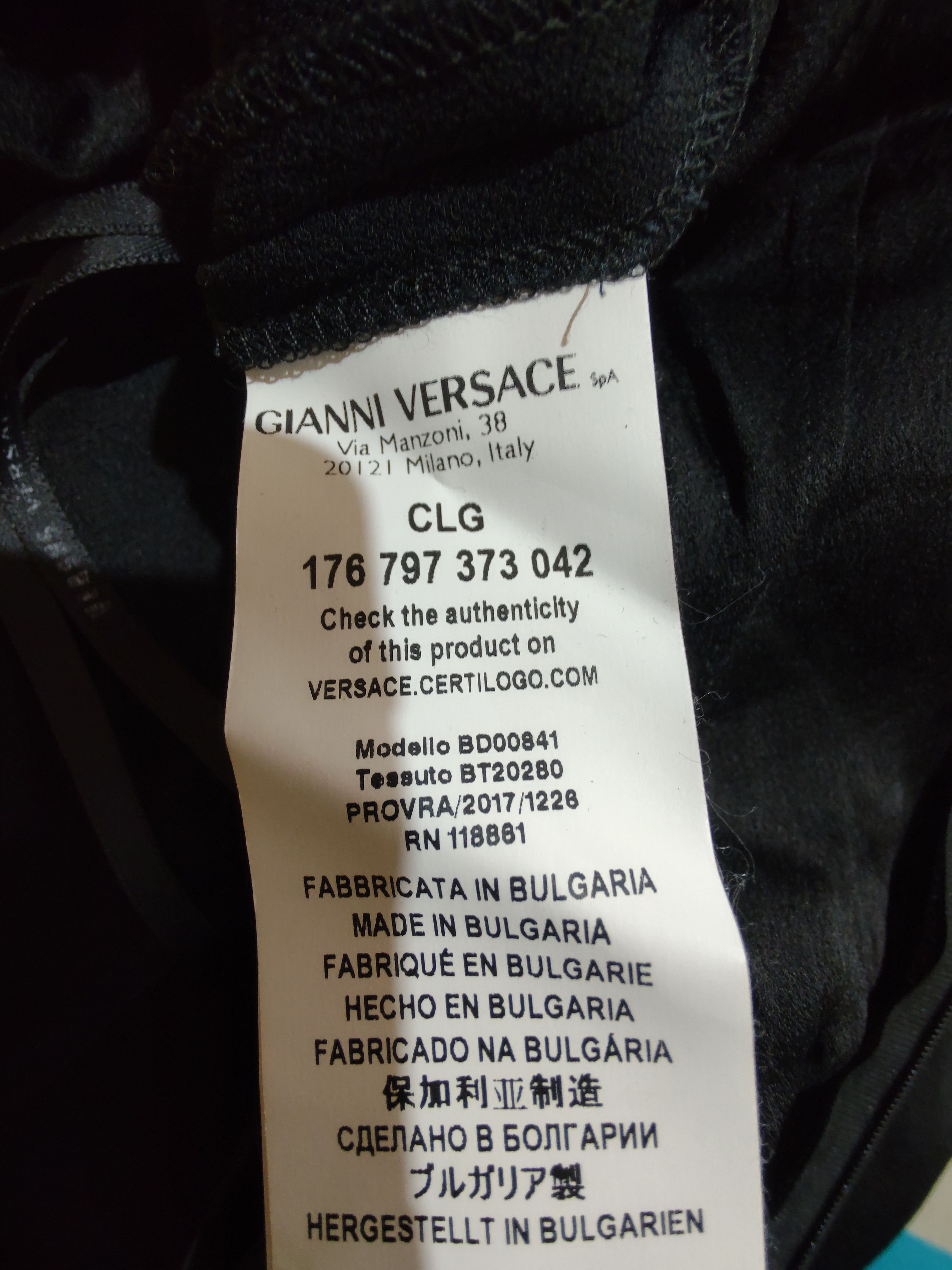 Versace × Versus Versace VERSUS VERSACE MINI BLACK DRESS Size M / US 6-8 / IT 42-44 - 4 Thumbnail