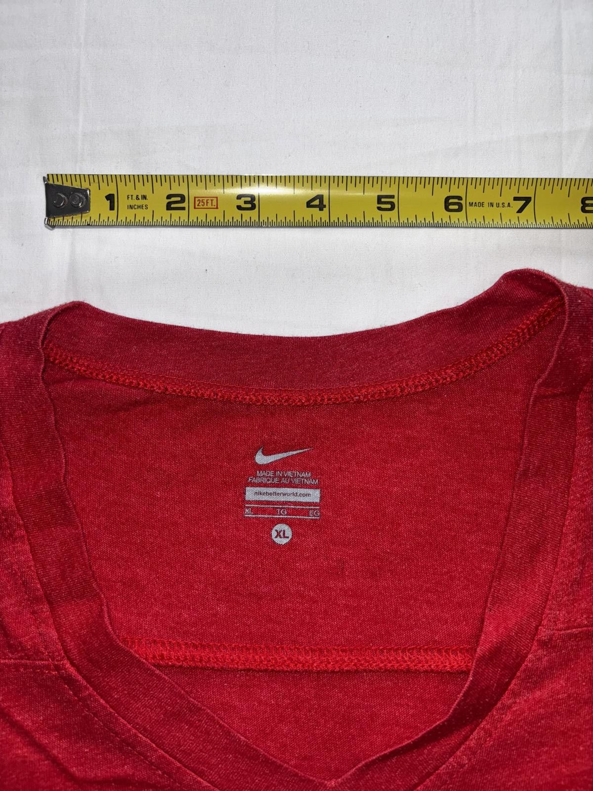 Nike Nike Lobos Red V-Neck T-Shirt - XL Size XL / US 12-14 / IT 48-50 - 9 Thumbnail