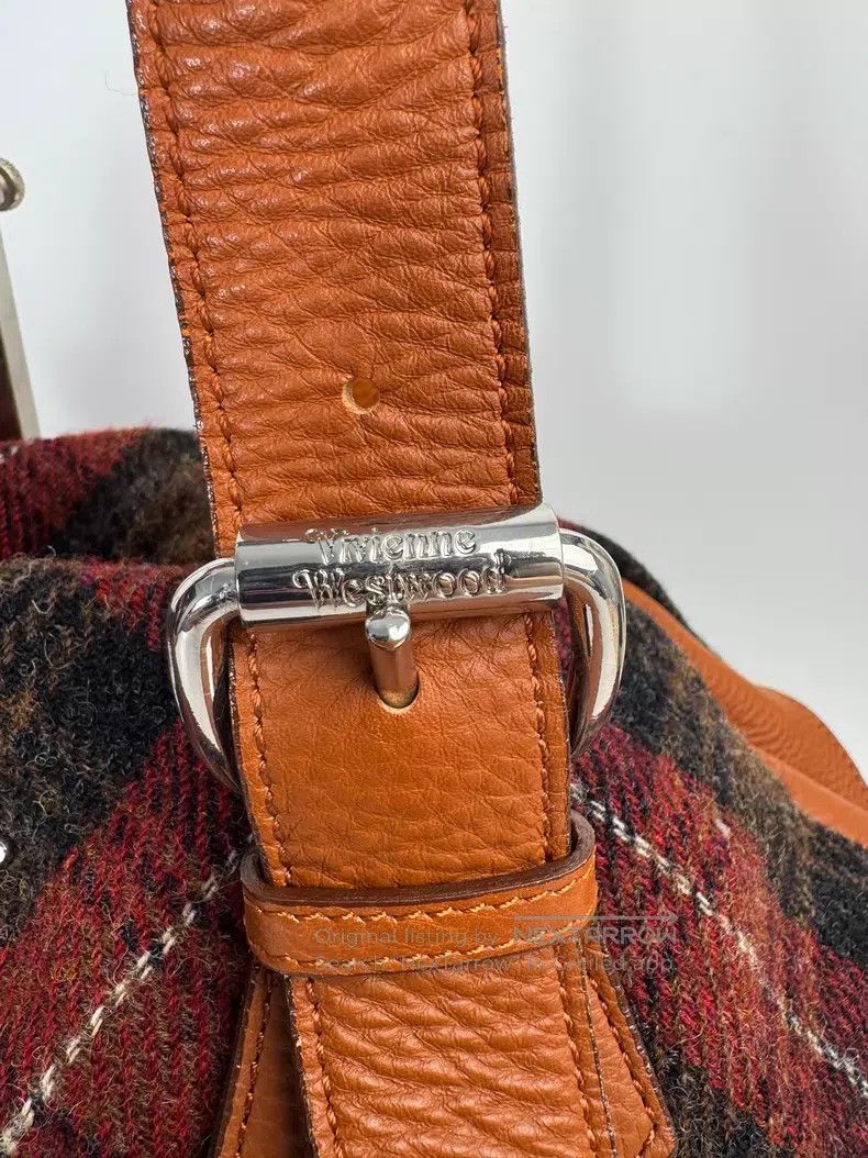 Vivienne Westwood Vivienne Westwood size OS Tweed Checkered Bowling Bag/Shoul Size ONE SIZE - 3 Thumbnail