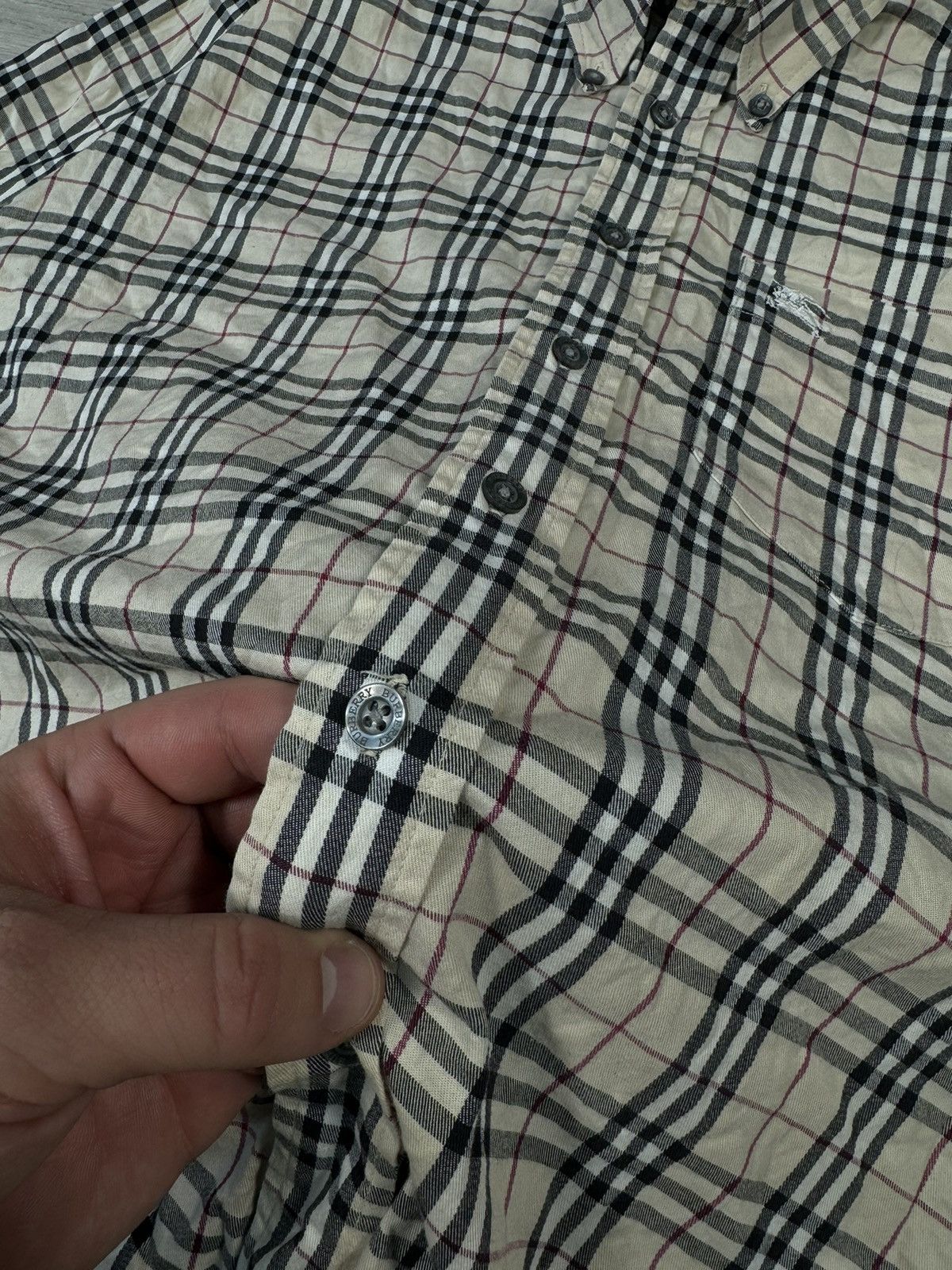 Burberry Vintage Burberry Short Sleeve Shirt Size US M / EU 48-50 / 2 - 4 Thumbnail