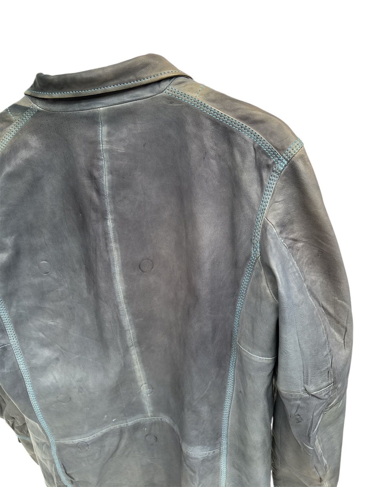 Diesel Vintage Double Breasted Leather Jacket Size US XS / EU 42 / 0 - 8 Thumbnail