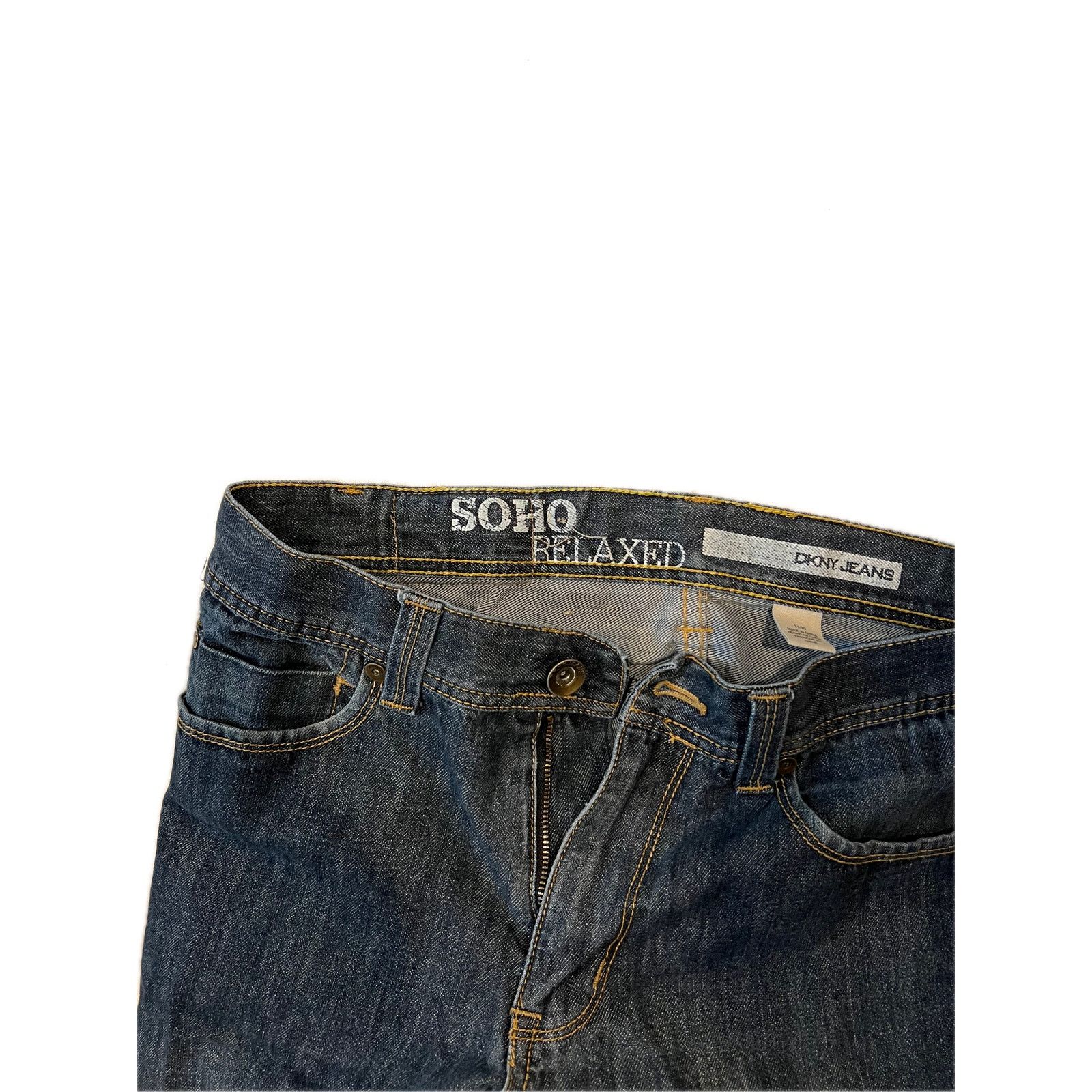 DKNY DKNY Soho Relaxed Fit Jeans Mens 31x30 Size US 31 - 3 Thumbnail