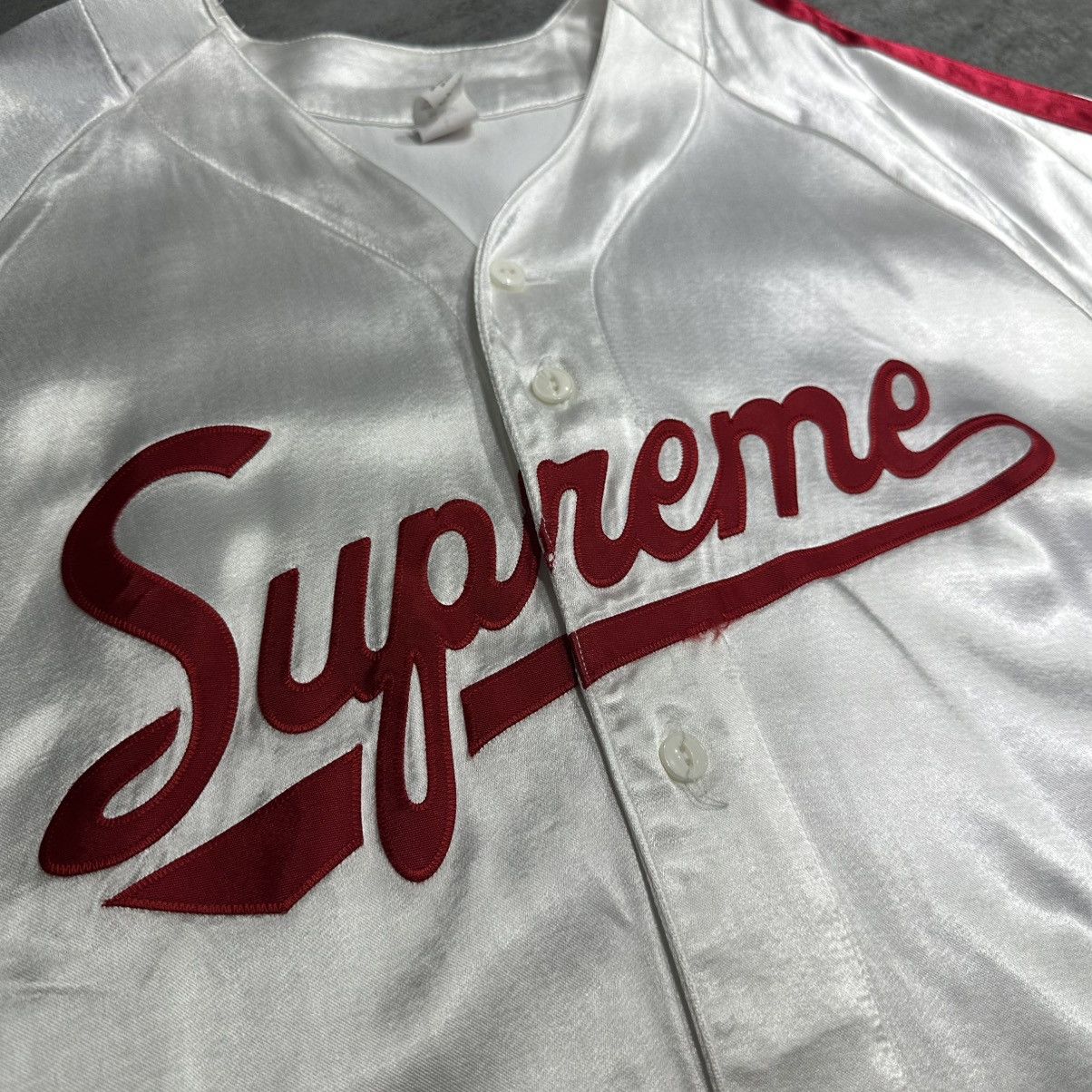 Supreme Supreme Satin Baseball Jersey Size US L / EU 52-54 / 3 - 2 Thumbnail