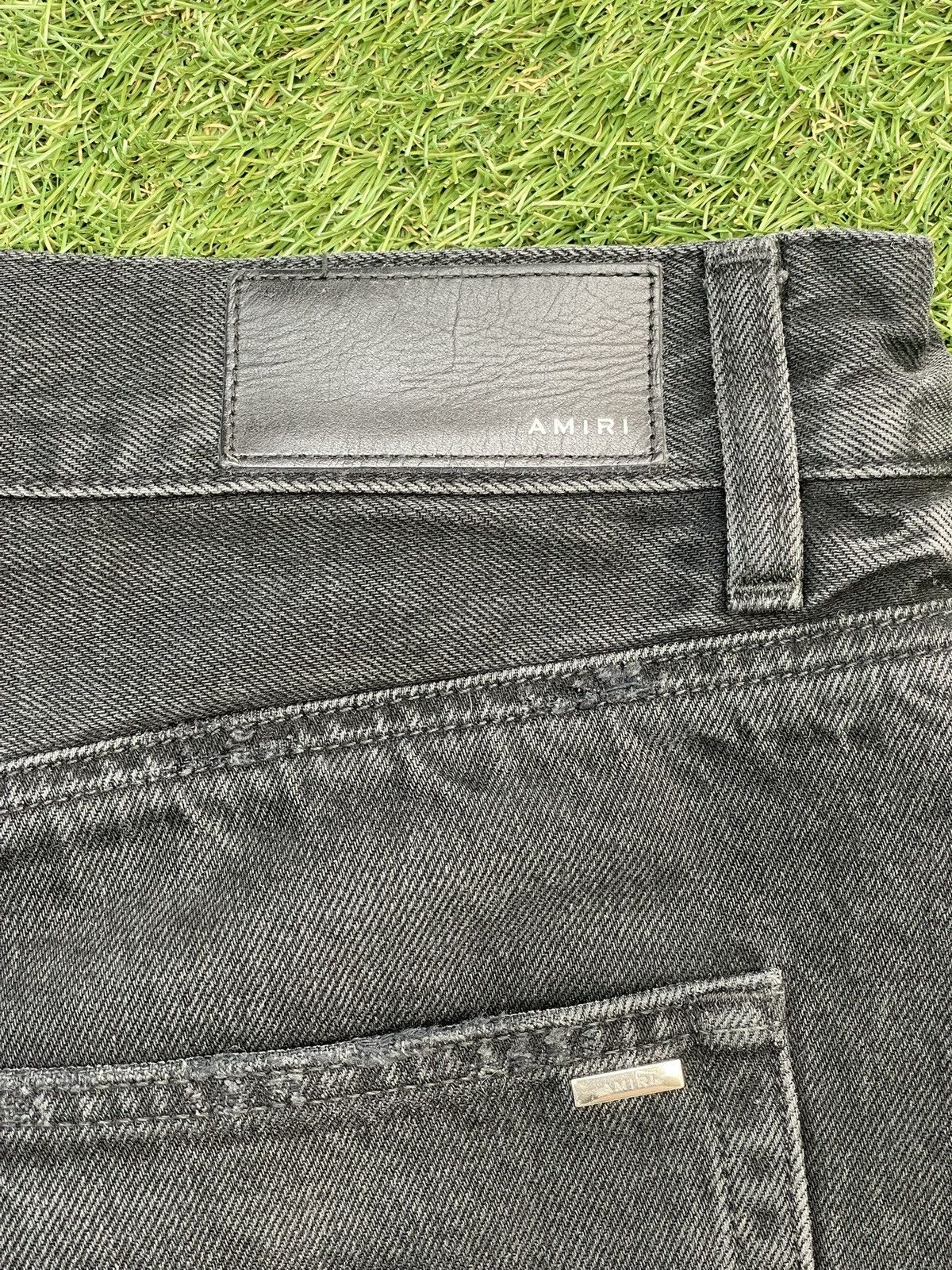 Amiri Size 36 - Amiri Black Denim Watercolor Trasher Shorts Size US 36 / EU 52 - 9 Thumbnail