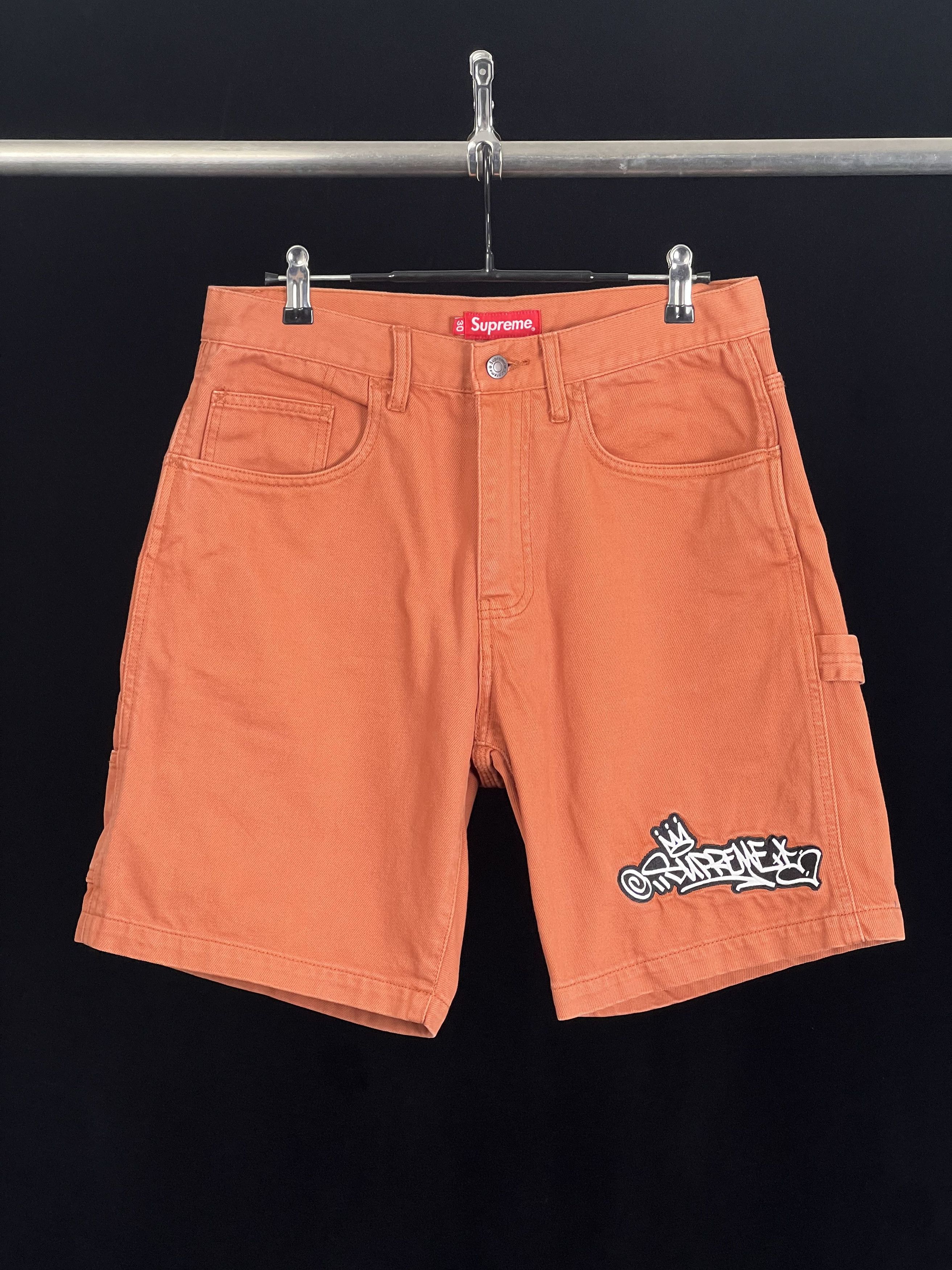 Supreme Brand New HANDSTYLE DENIM PAINTER SHORT SS21 | Grailed