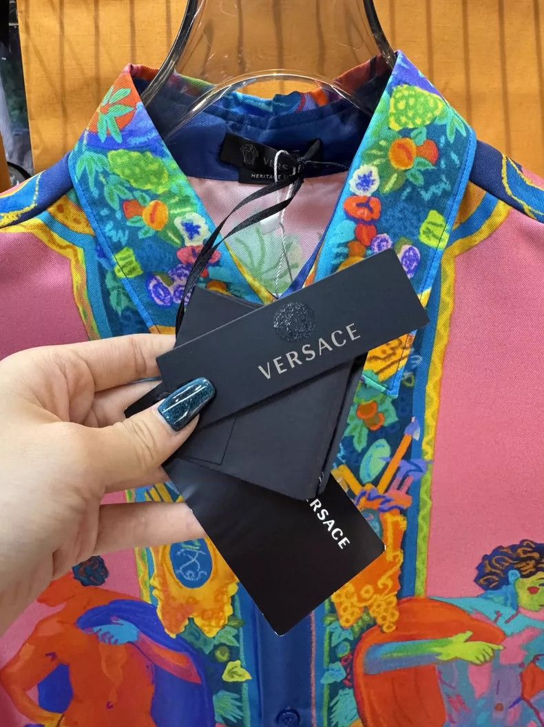 Versace Versace Baroque long-sleeved shirt coat Size M / US 6-8 / IT 42-44 - 2 Thumbnail