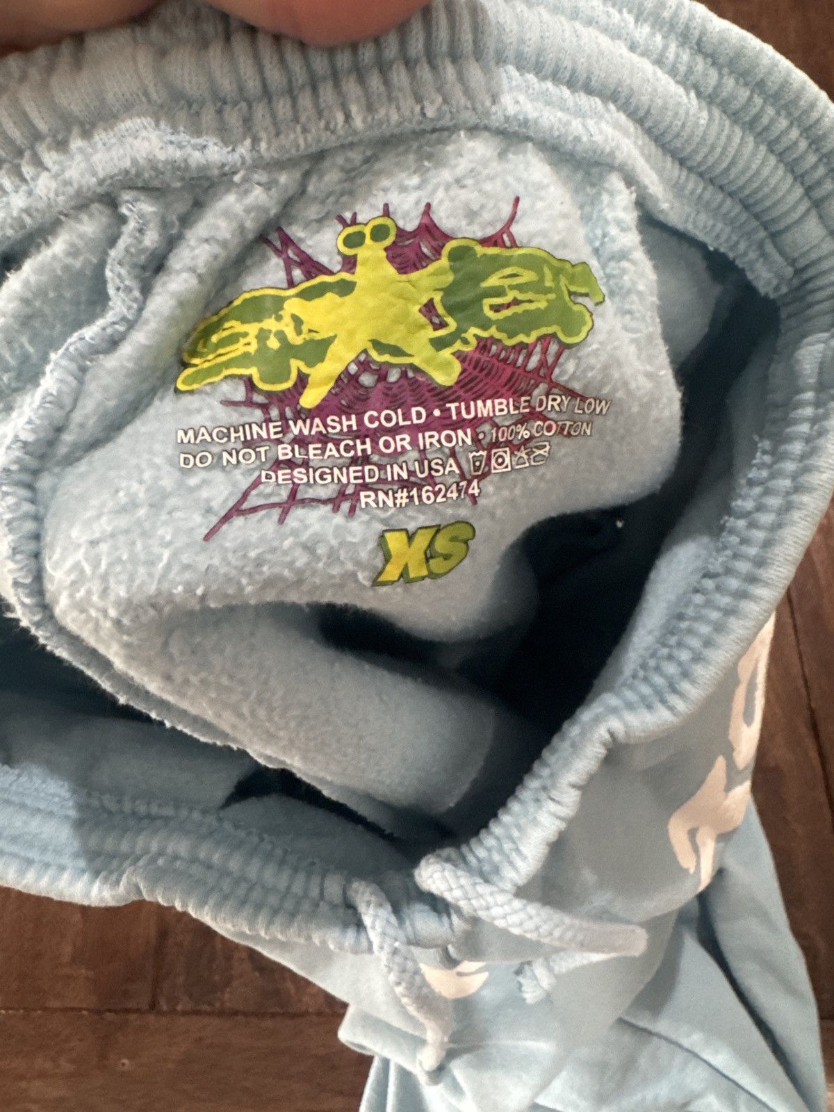 Sp5der Blue Sp5der Sweatpants Size US 28 / EU 44 - 4 Thumbnail