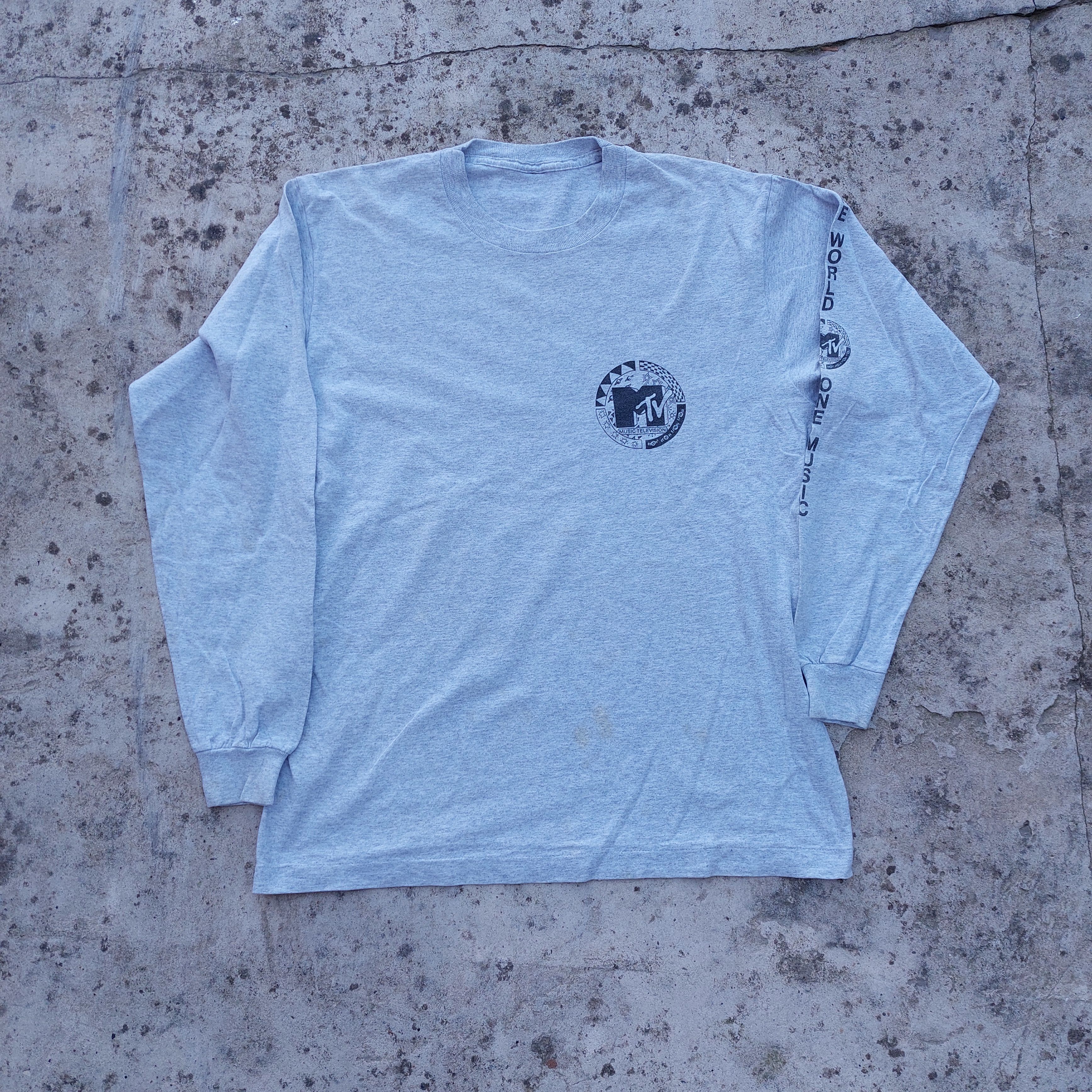 Band Tees × Mtv × Vintage mtv music television vintage 90s longsleeve shirt Size US XL / EU 56 / 4 - 2 Thumbnail