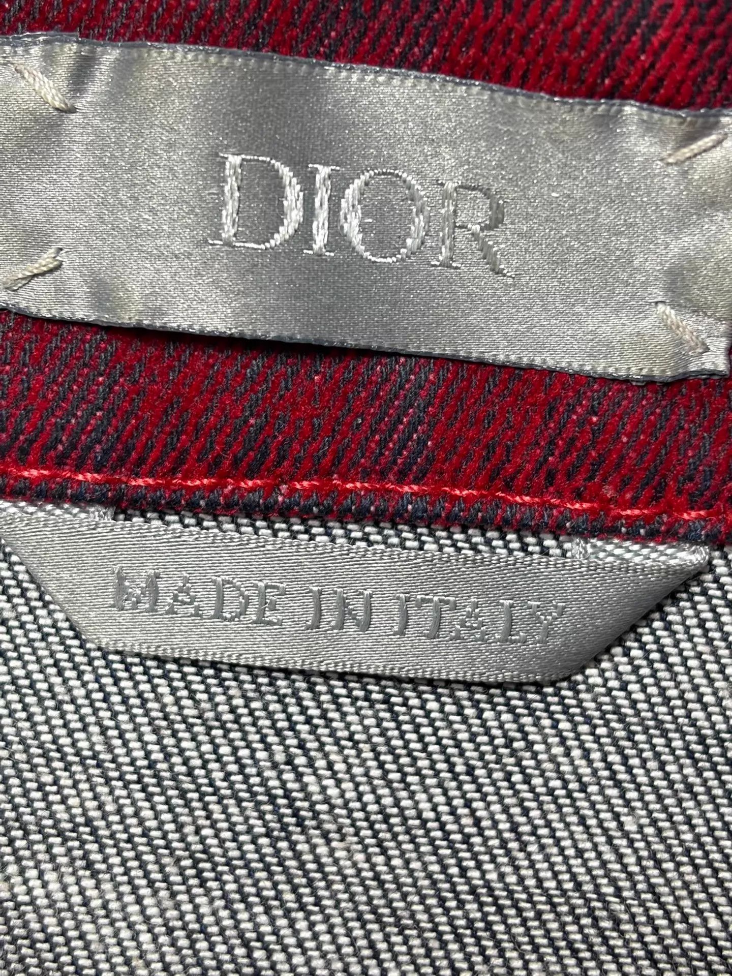 Dior Dior Red Embroidered Flocked Allover Shirt 54 Size US L / EU 52-54 / 3 - 3 Thumbnail