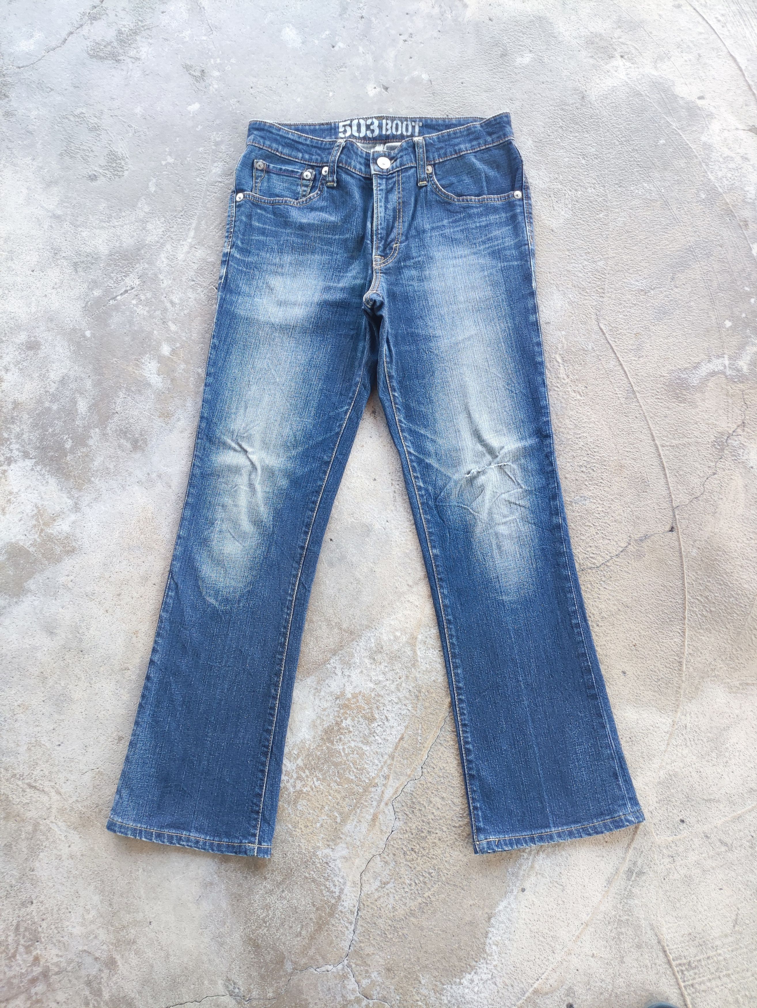 Edwin × Jean Vintage Edwin 503 BOOT Jeans Faded Denim Pants FLARED W32 Size US 34 / EU 50 - 2 Thumbnail