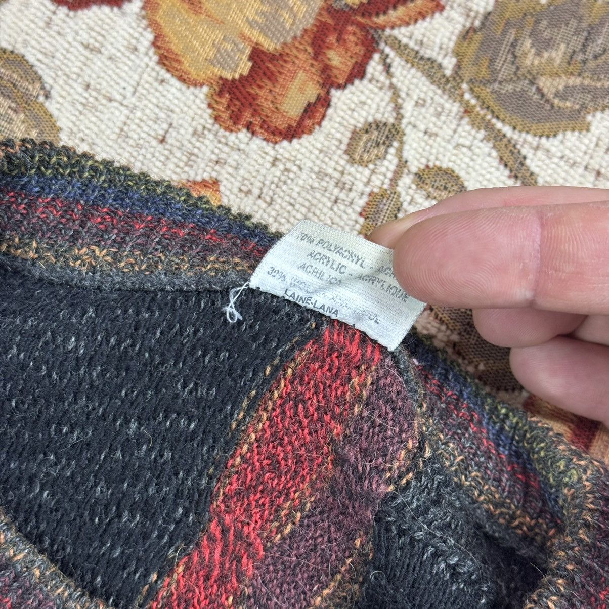 Coogi × Vintage Vintage Cable Knit Coloured Coogi Style Oversized Boxy Size US XL / EU 56 / 4 - 4 Thumbnail