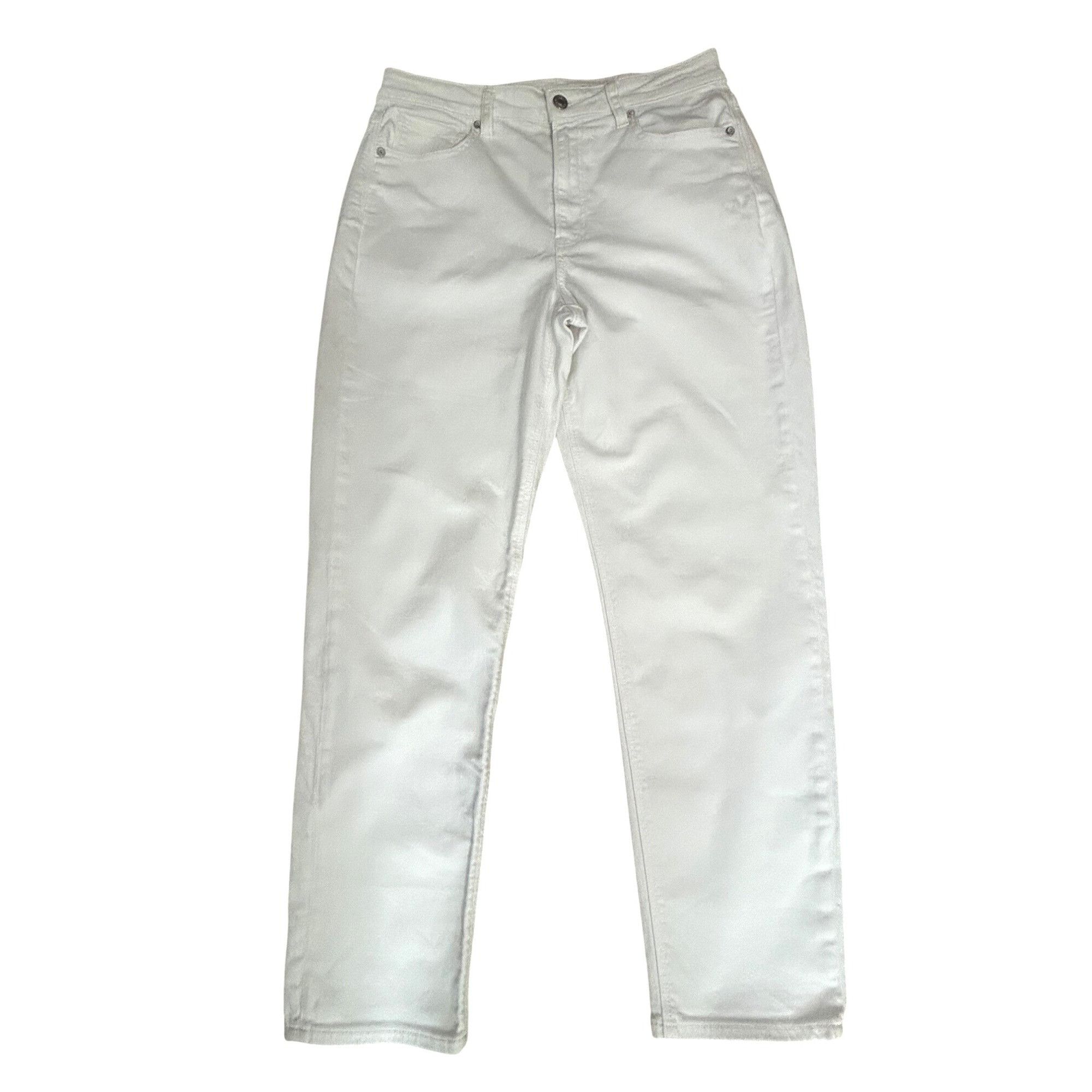 American Eagle Outfitters American Eagle Women’s White Jeans 8 Regular Ankle Tapered S Size 30" / US 8 / IT 44 - 12 Thumbnail