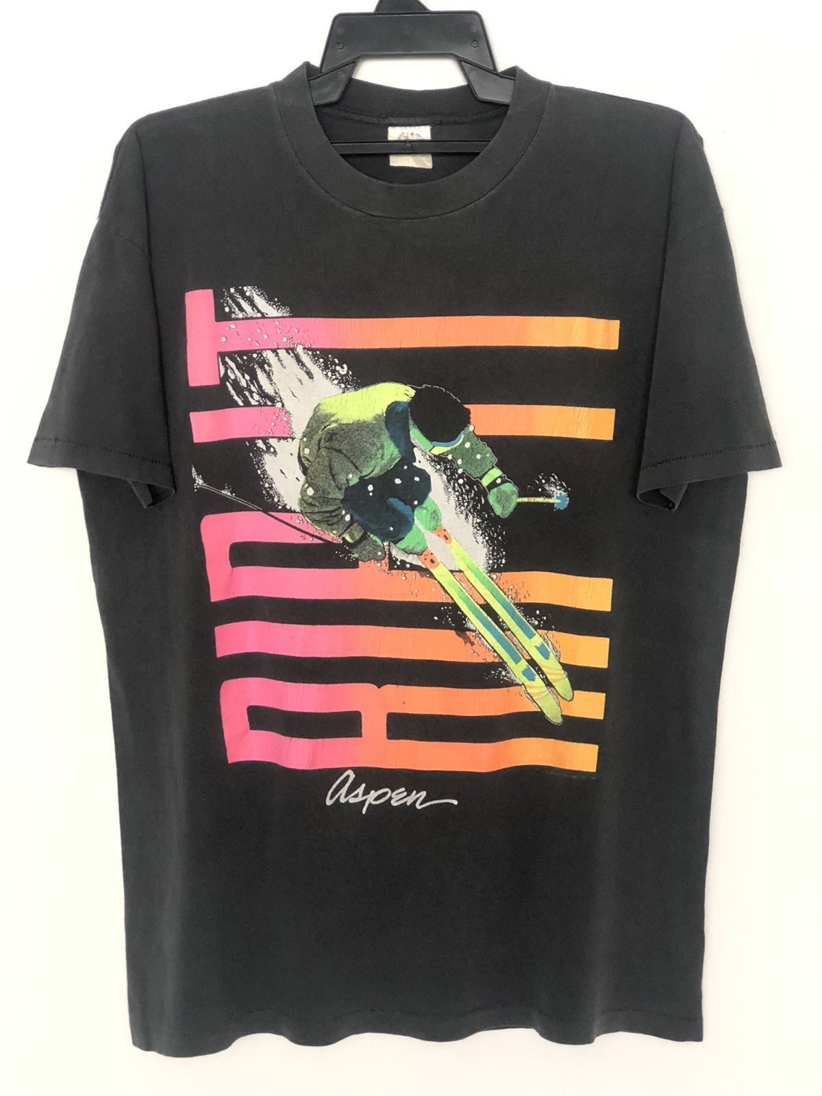 Vintage Vintage 90s SKI Aspen Habitat Tee Size US L / EU 52-54 / 3 - 2 Thumbnail