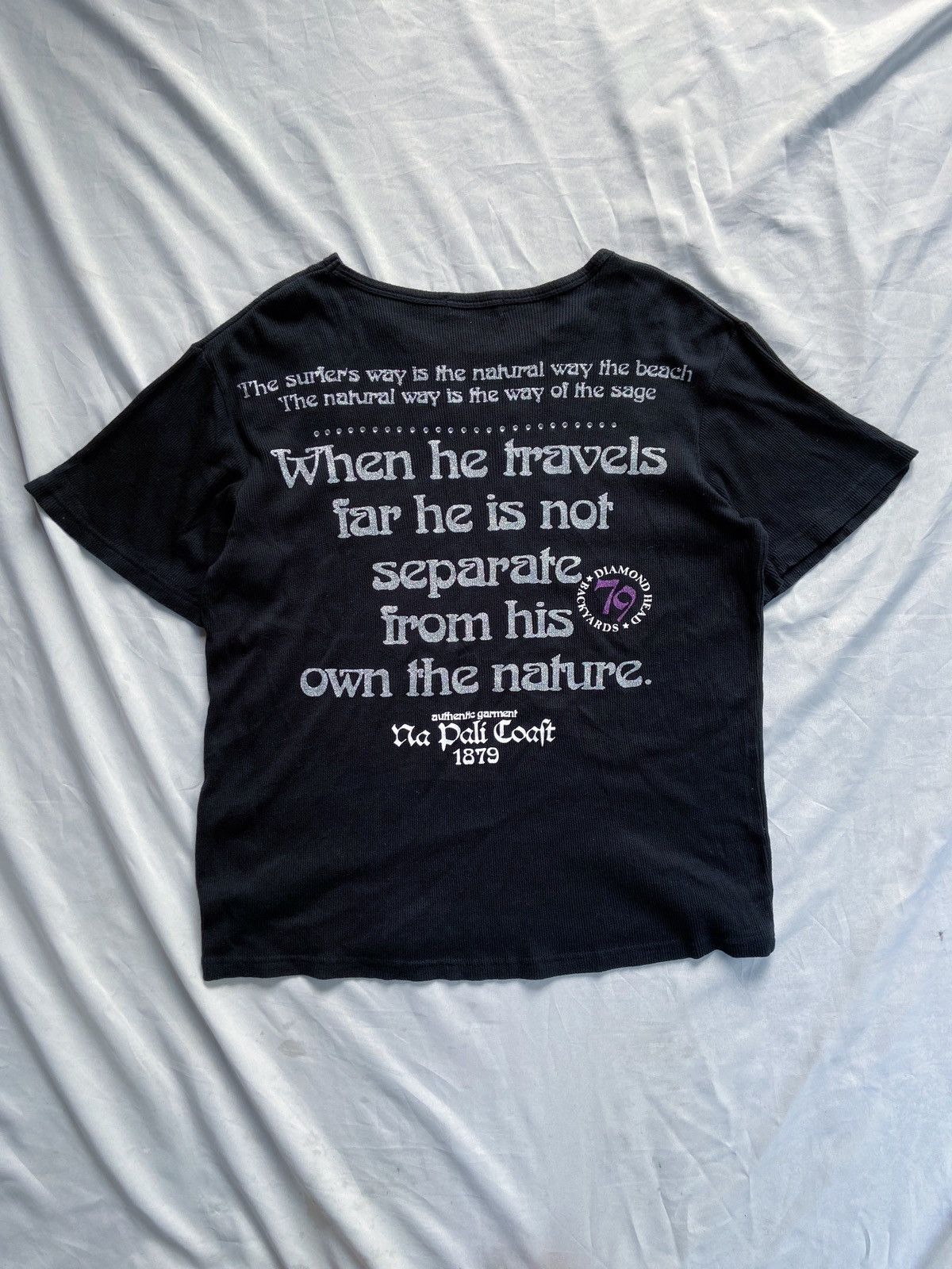 Japanese Brand VELLOCETTE WHEN HE TRAVEL FAR HE IS NOT SEPARATE TEE Size US S / EU 44-46 / 1 - 1 Thumbnail