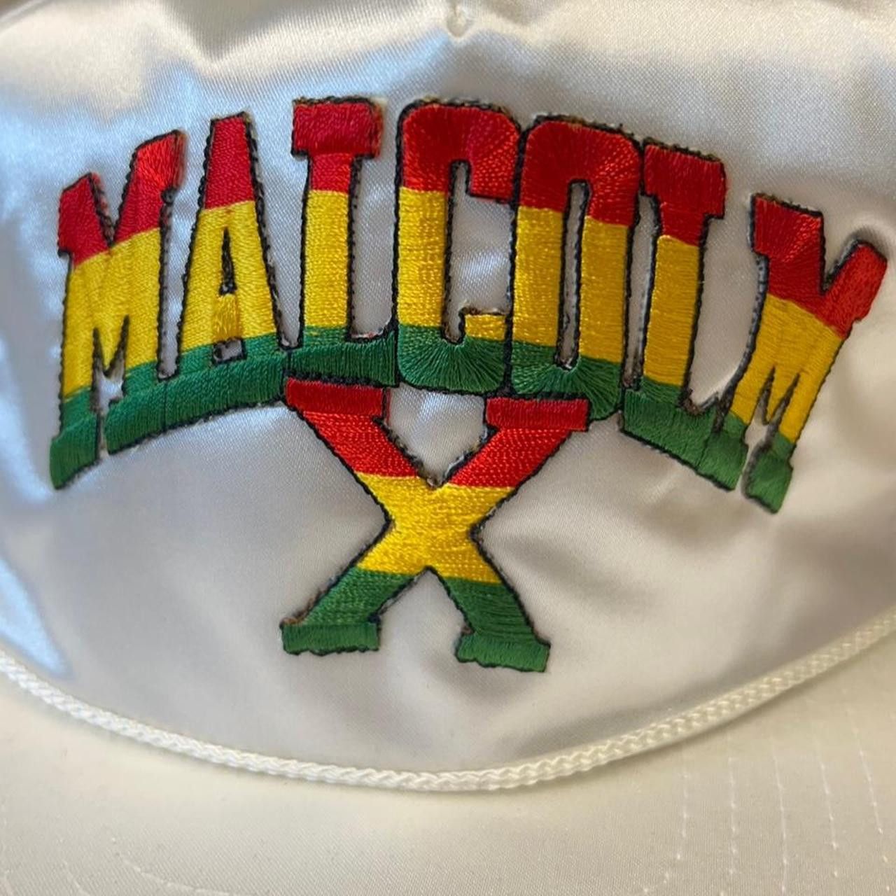 Rap Tees Vintage 90s Malcolm X Hat Size ONE SIZE - 2 Thumbnail