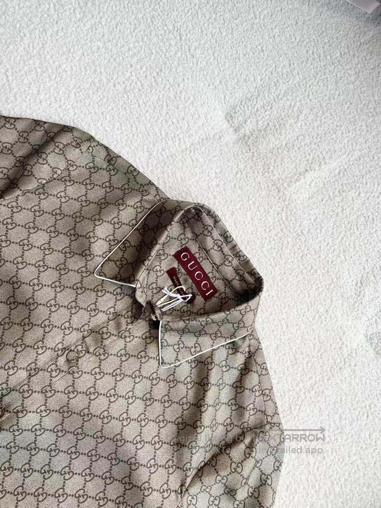 Gucci Guicci The old flower is full of printed shirts| Size S / US 4 / IT 40 - 4 Thumbnail