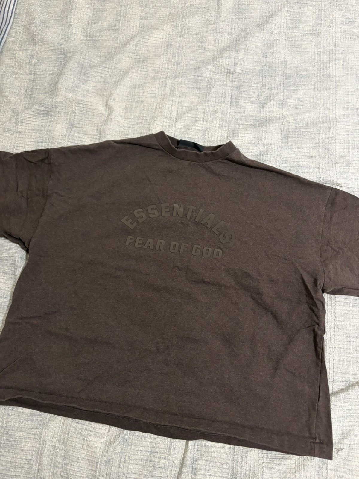 Essentials Brown Oversized T Shirt