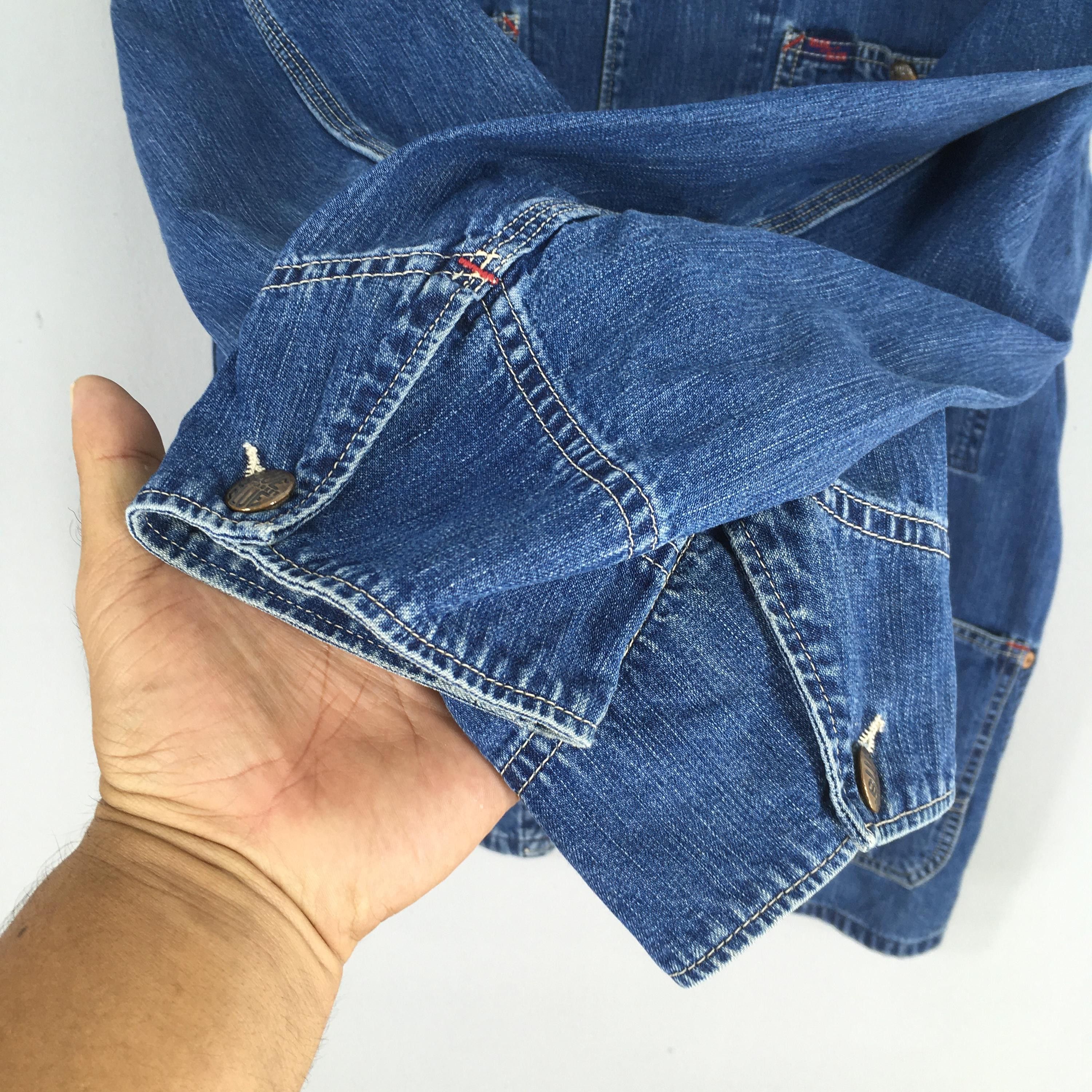 Blue Blue Japan Vintage Blue Blue Arigato Japan Denim Jacket Large Size US L / EU 52-54 / 3 - 5 Thumbnail