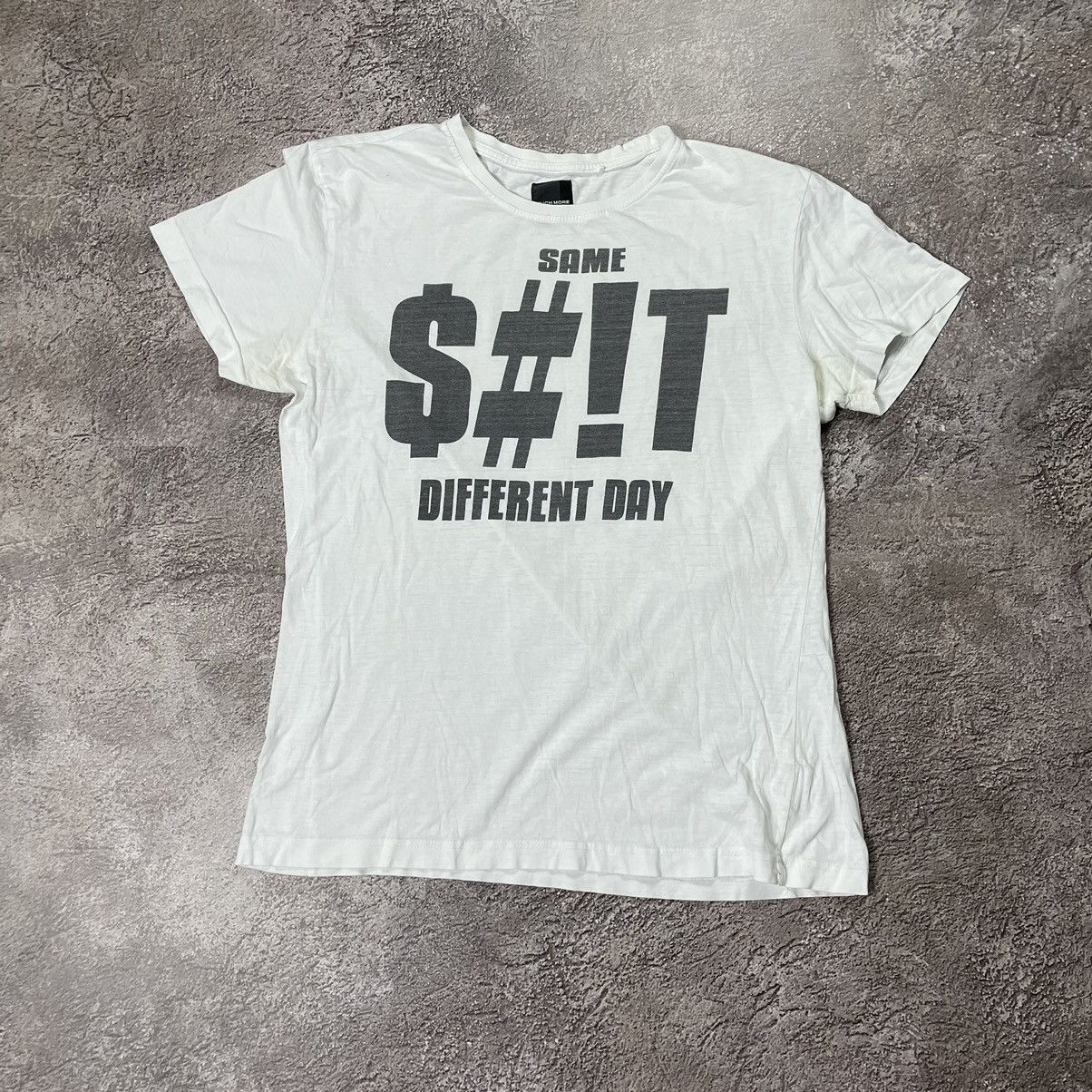 Vintage Vintage Y2K ADULT “ SAME SHIT DIFFERENT DAY“ FUNNY BuyTee Size US M / EU 48-50 / 2 - 2 Thumbnail