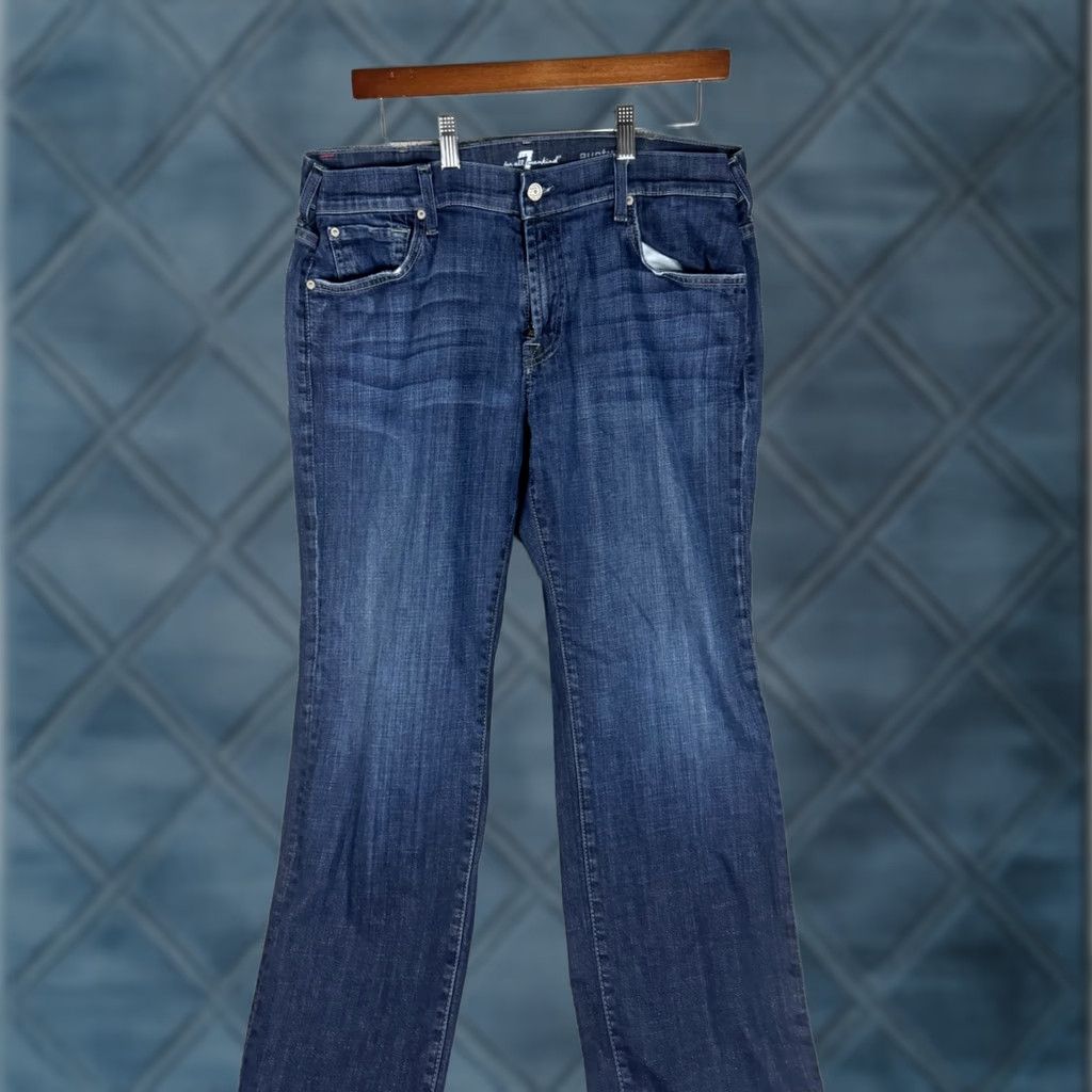 7 For All Mankind 7 For All Mankind Austyn Jeans Mens 38 Blue Denim Bootcut Relaxed Made USA Jeans Size US 38 / EU 54 - 1 Thumbnail