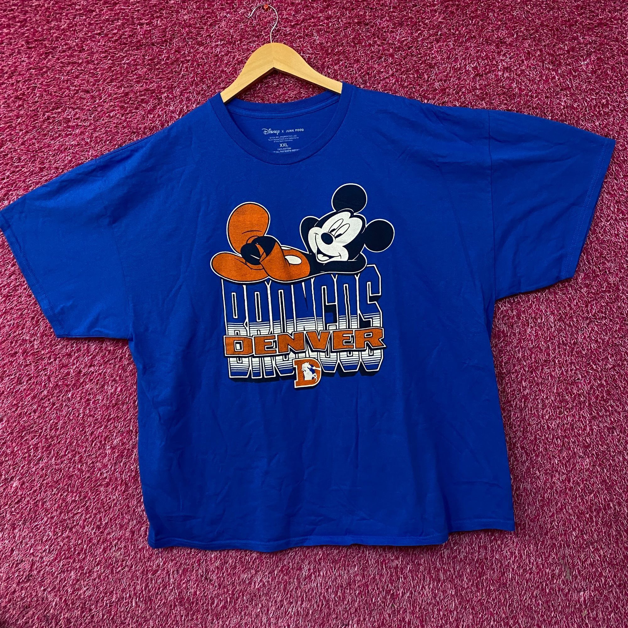 Junk Food Disney x Junk Food NFL Denver Broncos Mickey Mouse Kick Back Size US XXL / EU 58 / 5 - 3 Thumbnail