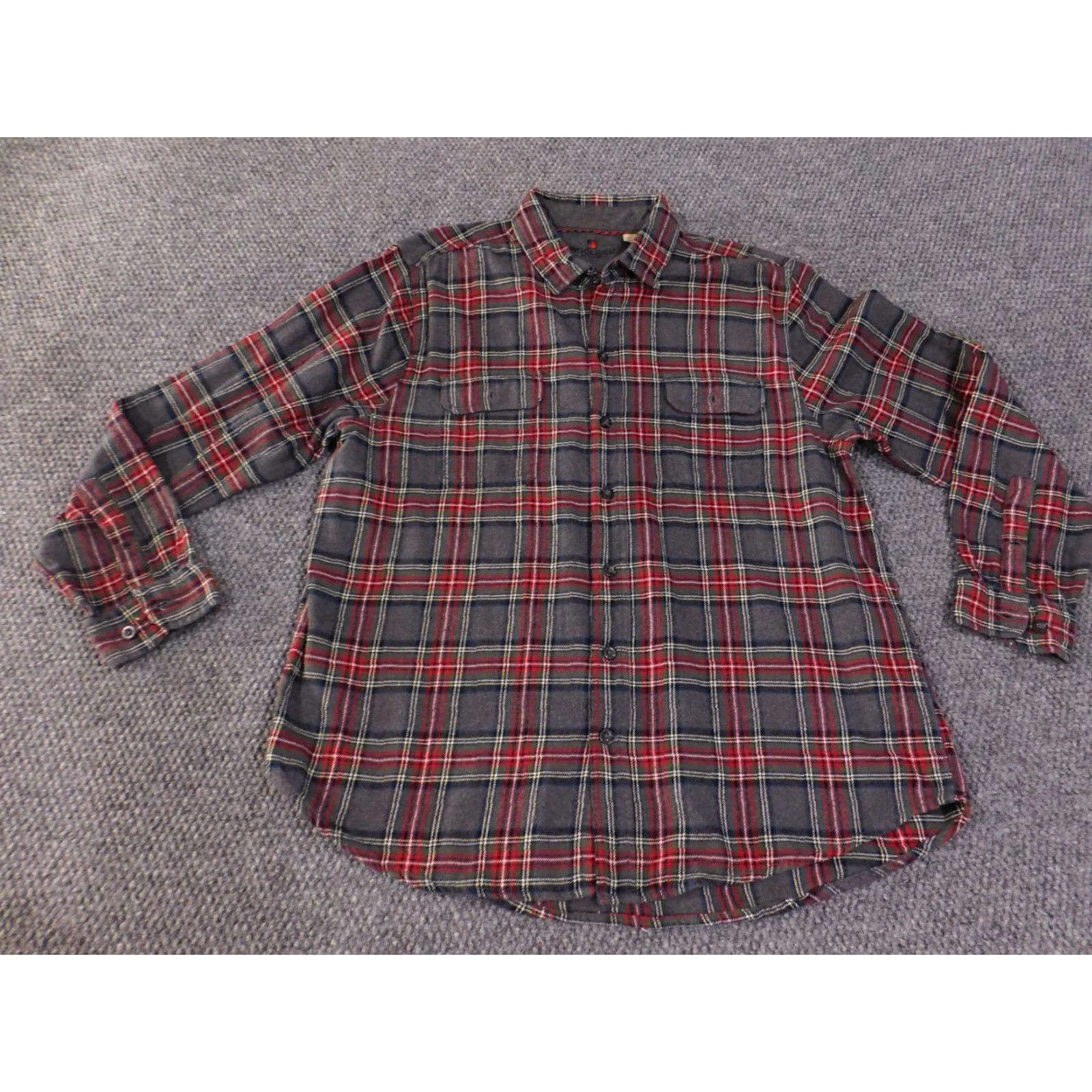 Vintage Woolrich Shirt Mens XL Gray Red Plaid Flannel Button-Up Long Sleeve Outdoors Size US XL / EU 56 / 4 - 3 Thumbnail