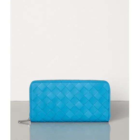 Bottega Veneta o1n1vont1124 Size: OS / Zip Around Wallet in Blue Size ONE SIZE - 1 Preview