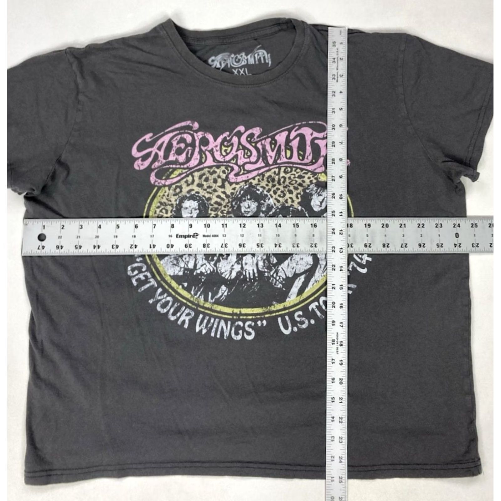 Aerosmith VINTAGE Aerosmith Get Your Wings US Tour 74 Graphic T-shirt Women 2XL Gray Music Shirt Mens Girls Sportsive Size XXL / US 16-18 / IT 52-54 - 5 Thumbnail